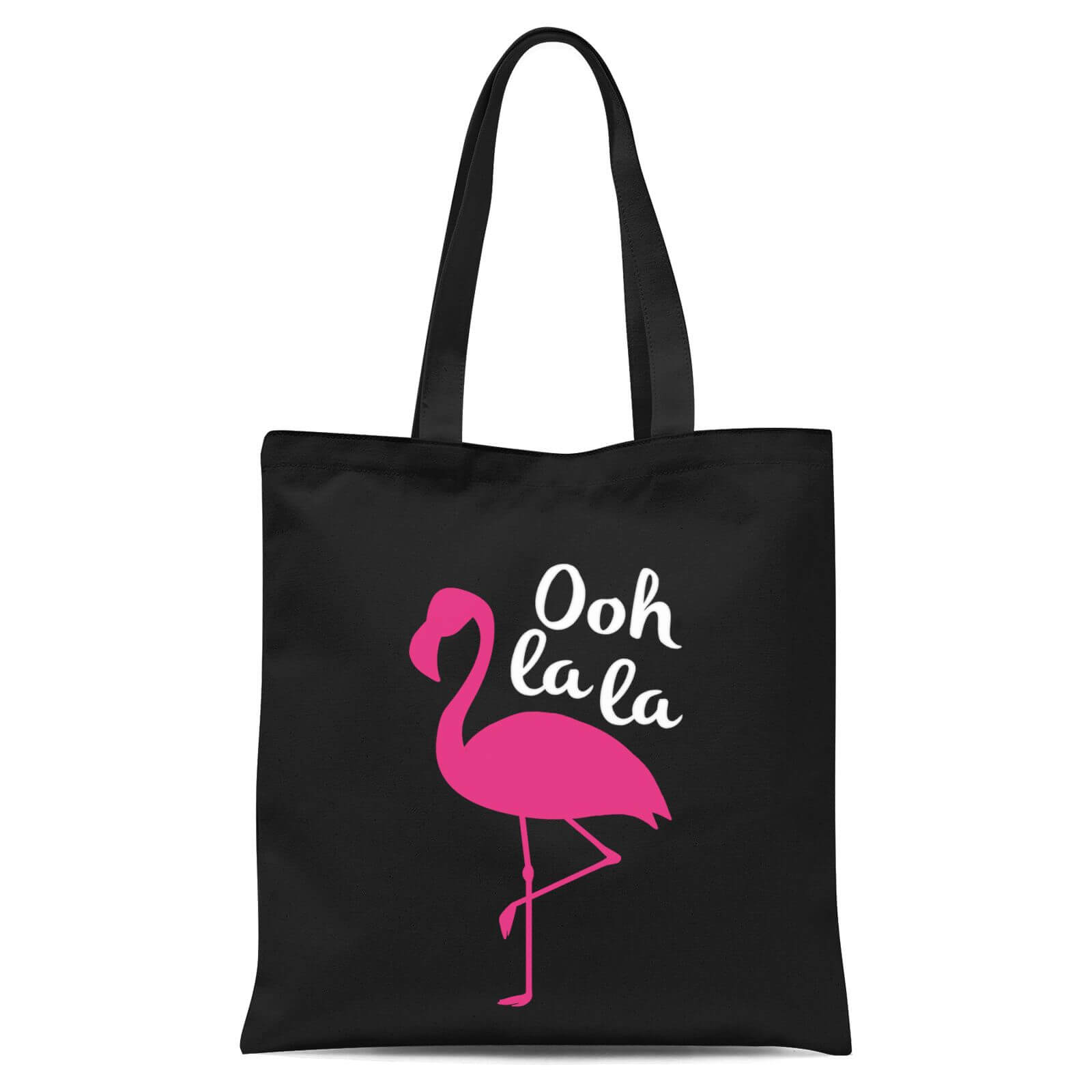 Ooh La La Flamingo Tote Bag - Black