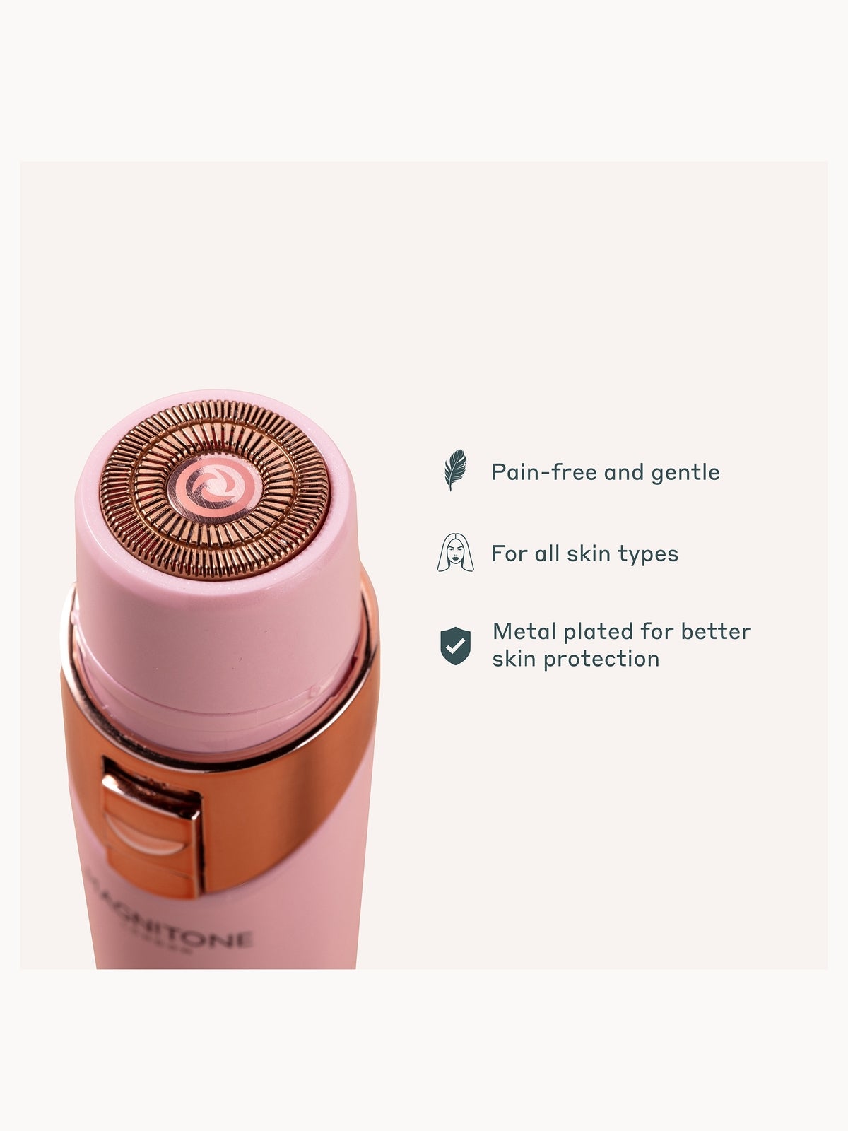 MAGNITONE FuzzOff 3-in-1 Precision Hair Trimmer Pink 4