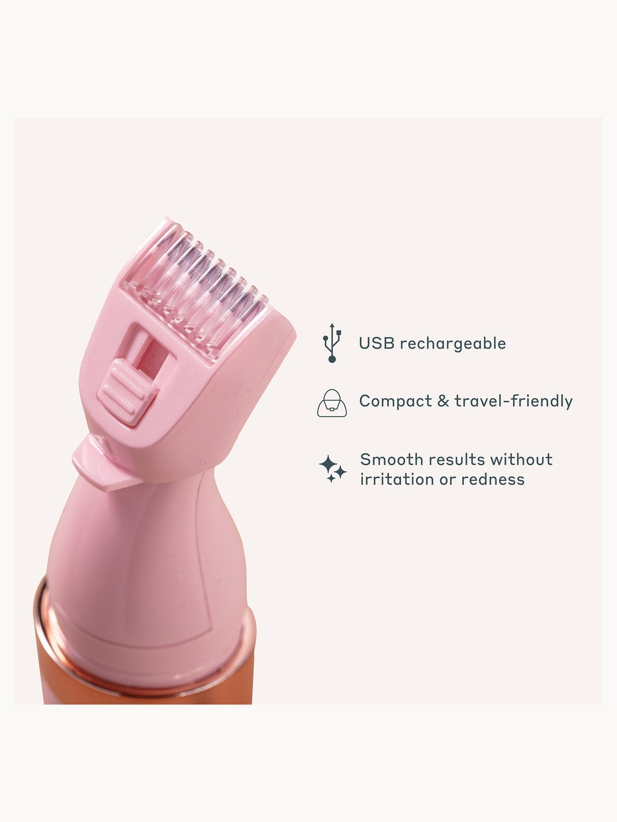 MAGNITONE FuzzOff 3-in-1 Precision Hair Trimmer Pink 3