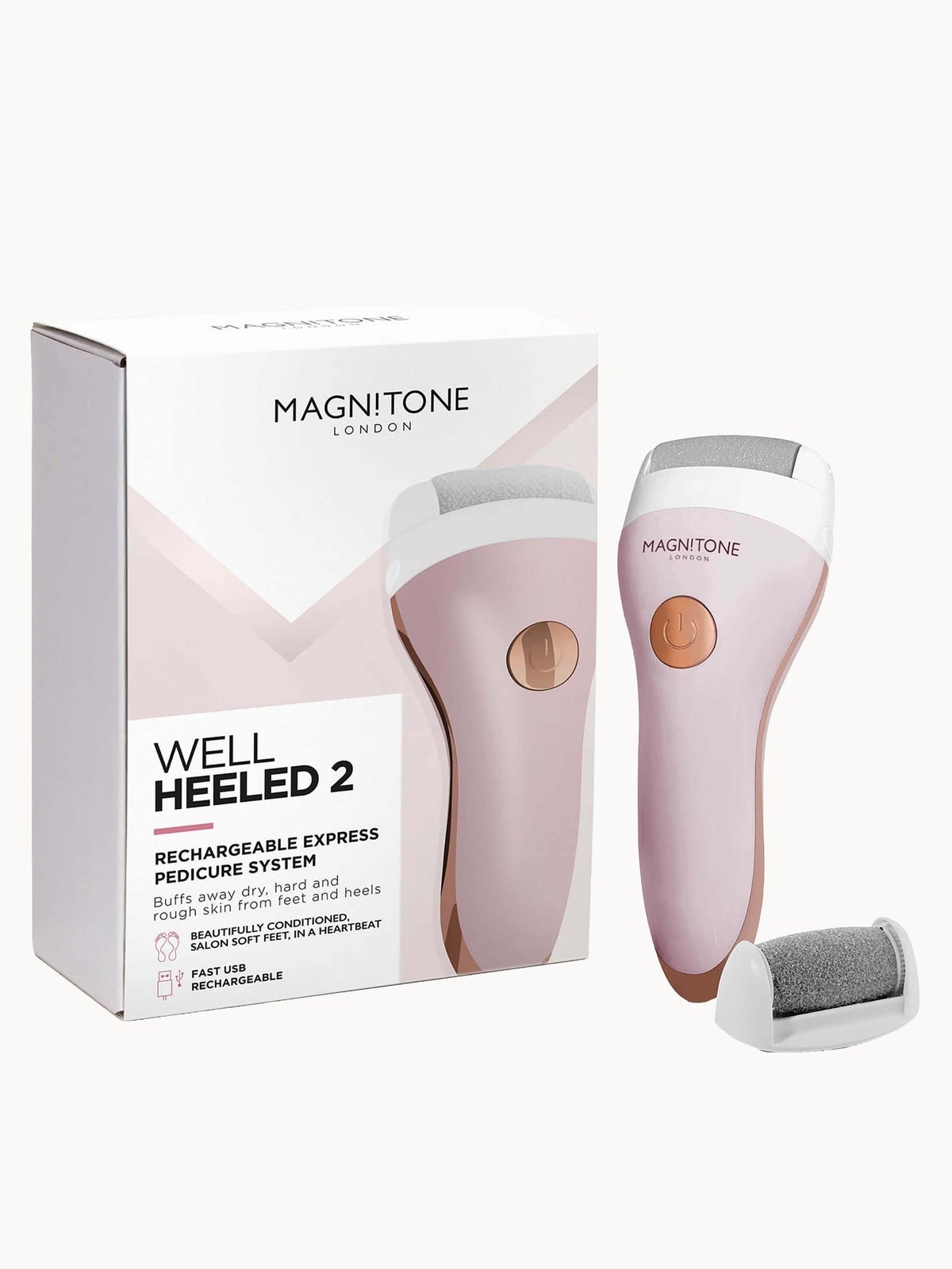 MAGNITONE London Well Heeled 2 Rechargeable Express Pedi - Pink