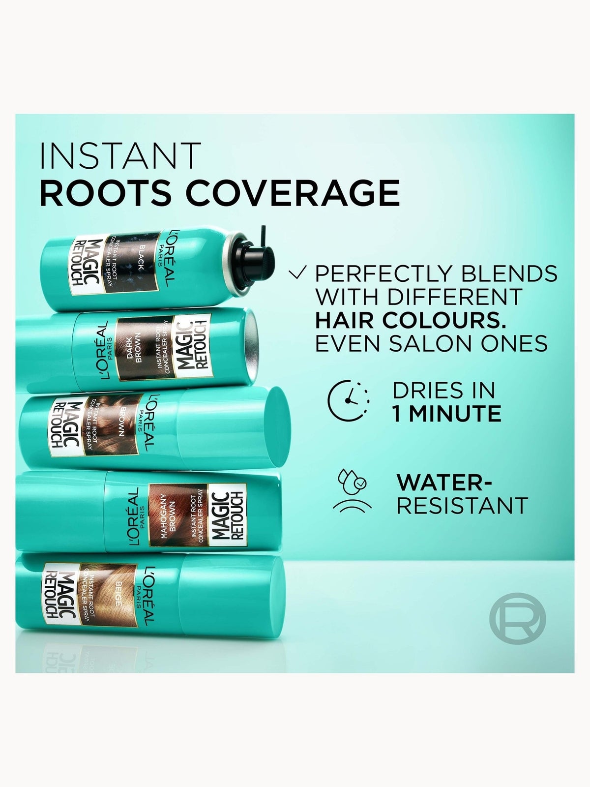 L’Oréal Paris Magic Retouch Temporary Instant Root Concealer Spray 75ml (Various Colours) - Mahogany Brown 3