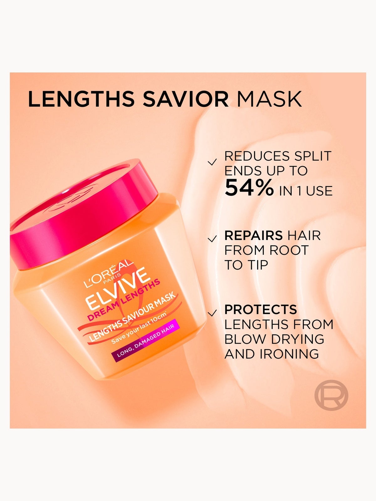 L'Oréal Paris Elvive Dream Lengths Long Hair Mask 300ml, photo 3