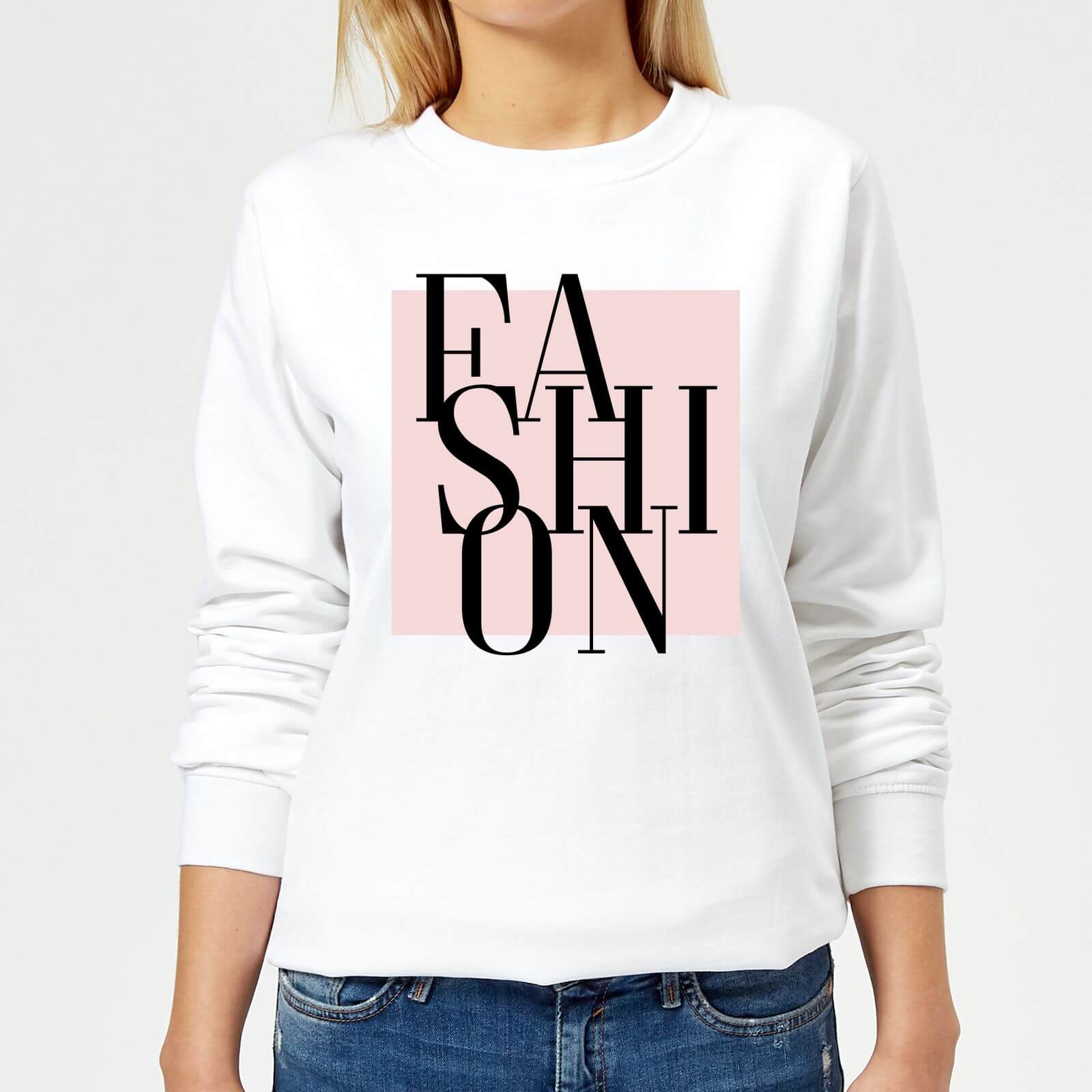 Fashion Women's Sweatshirt - White - XS