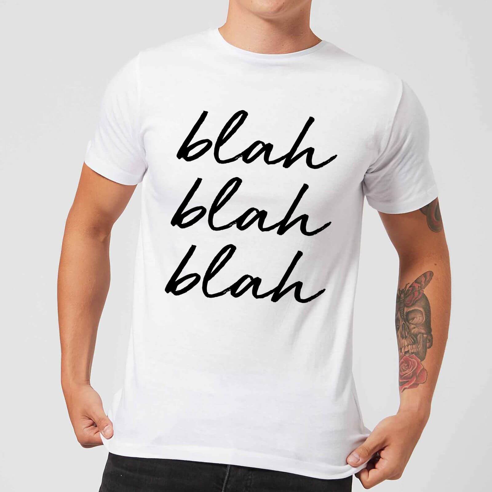 Blah Blah Blah Men's T-Shirt - White - S - White