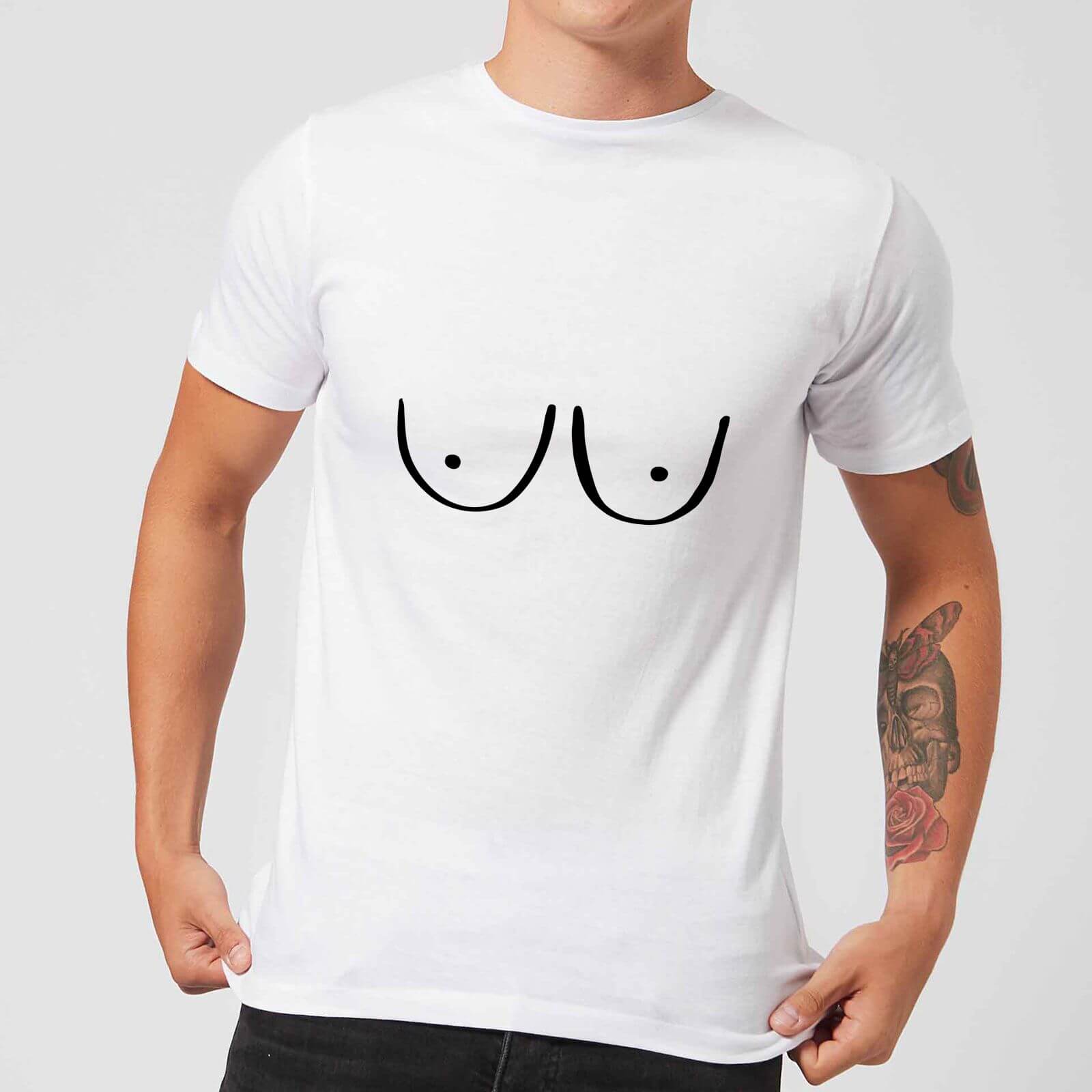 Boobs Men's T-Shirt - White - S