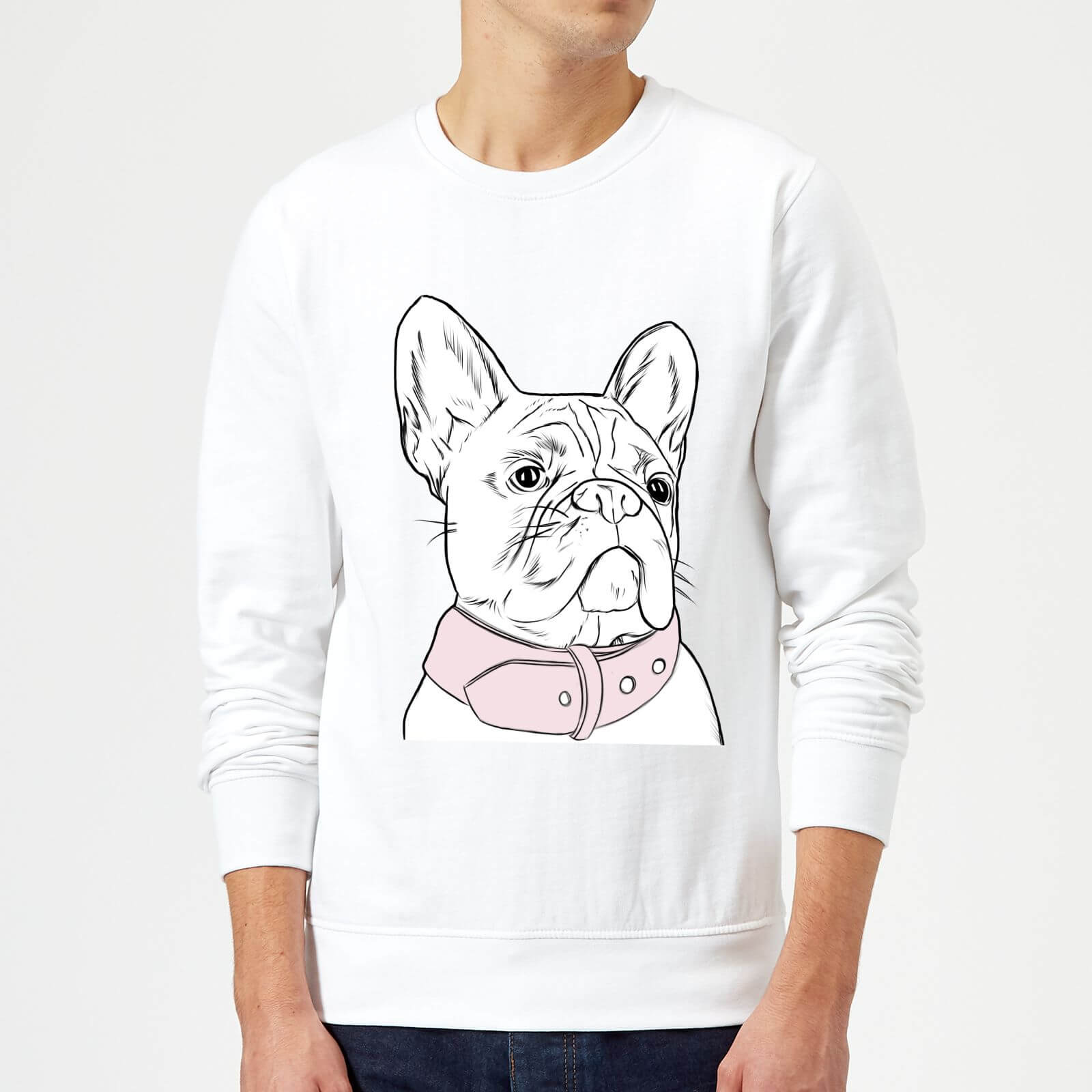 Frenchie Sweatshirt - White - S - White