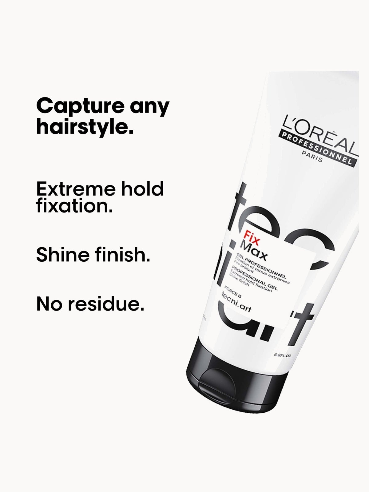 L'Oréal Professionnel Tecni.ART Fix Max Styling Gel for Stlicked Back Looks 200ml, photo 2