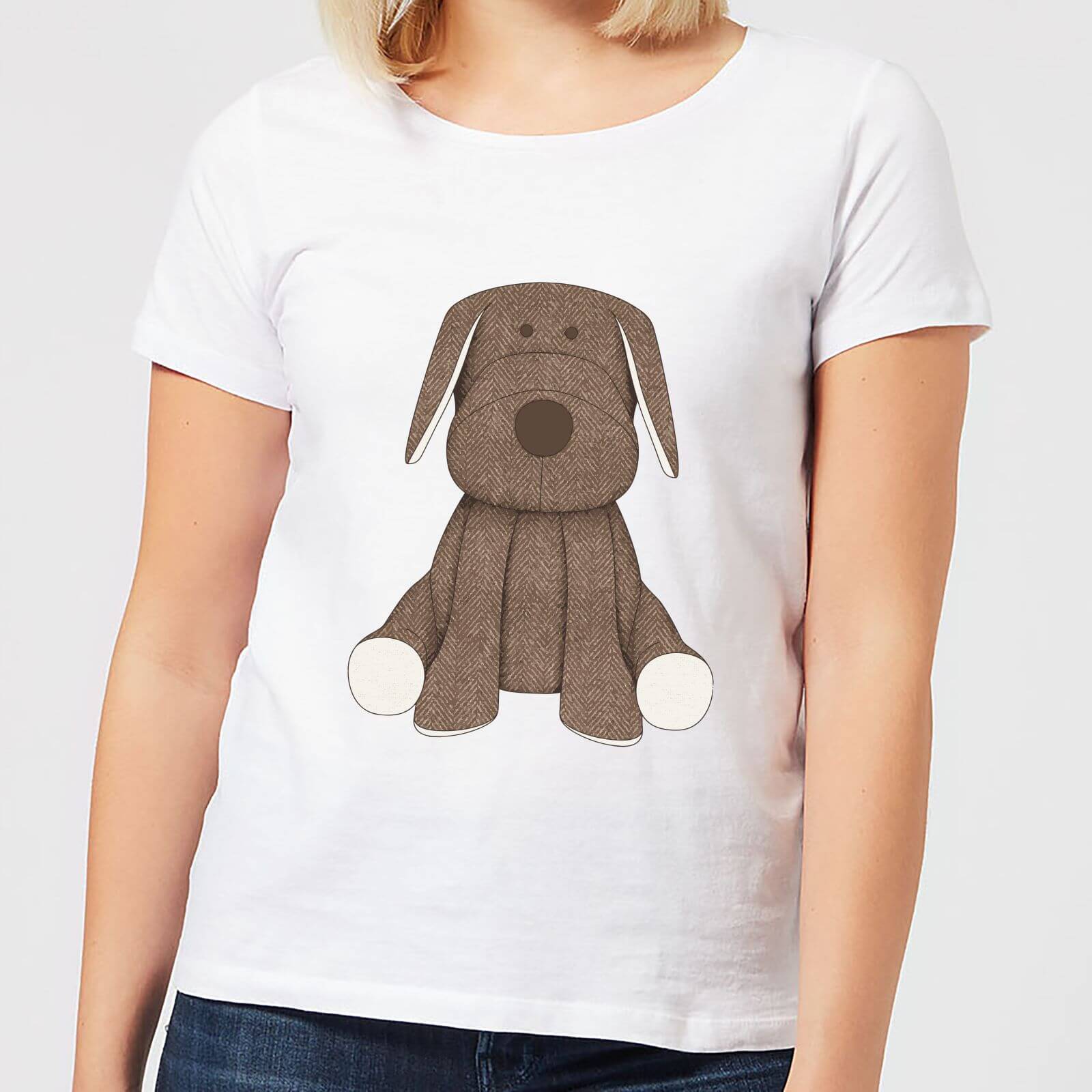 Candlelight Brown Dog Teddy Women's T-Shirt - White - S - White