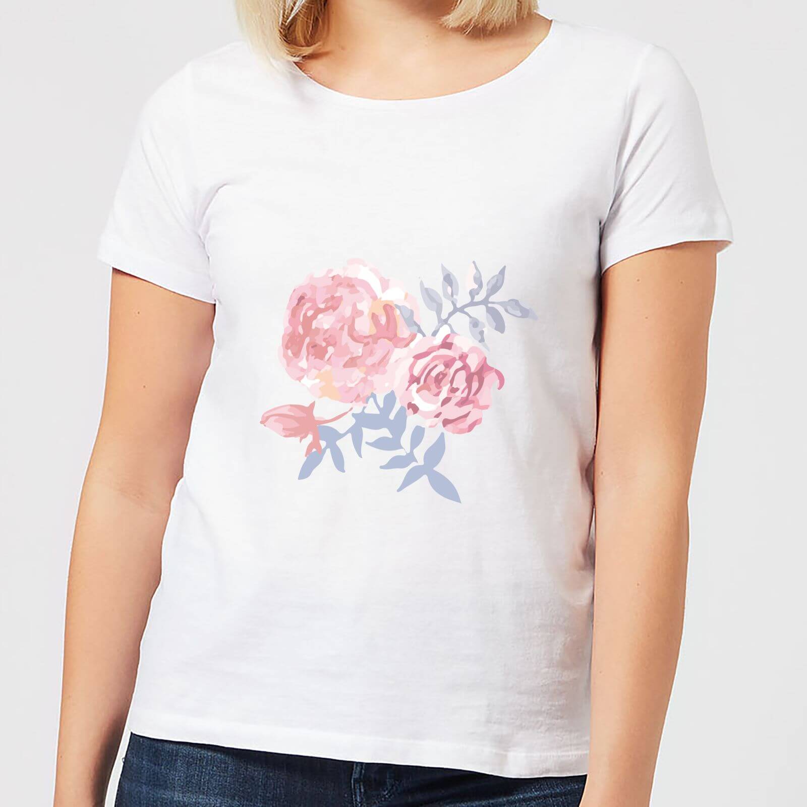 Candlelight Water Colour Cockscomb Women's T-Shirt - White - S - White