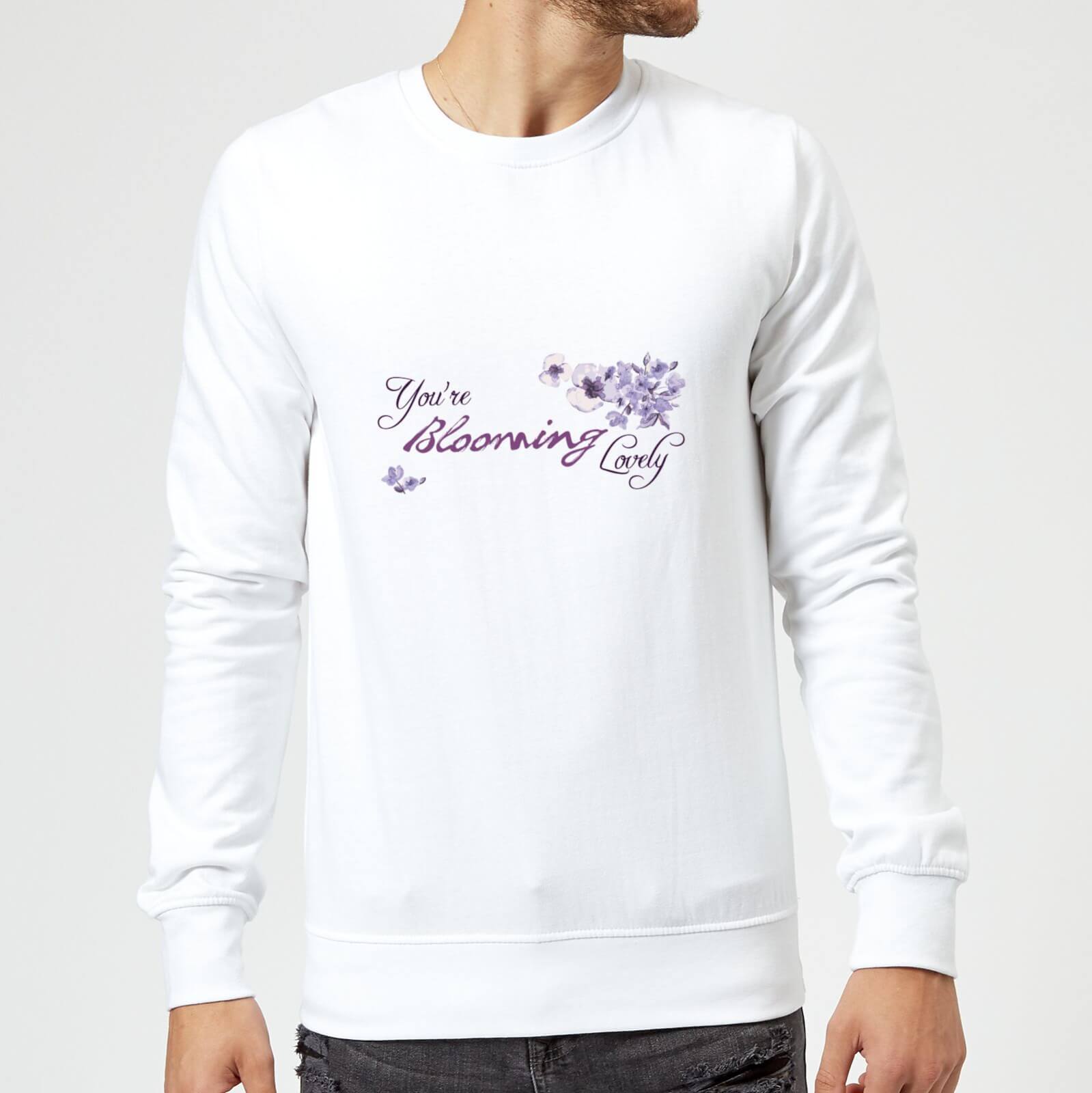 Candlelight You're Blooming Lovely Sweatshirt - White - S - White