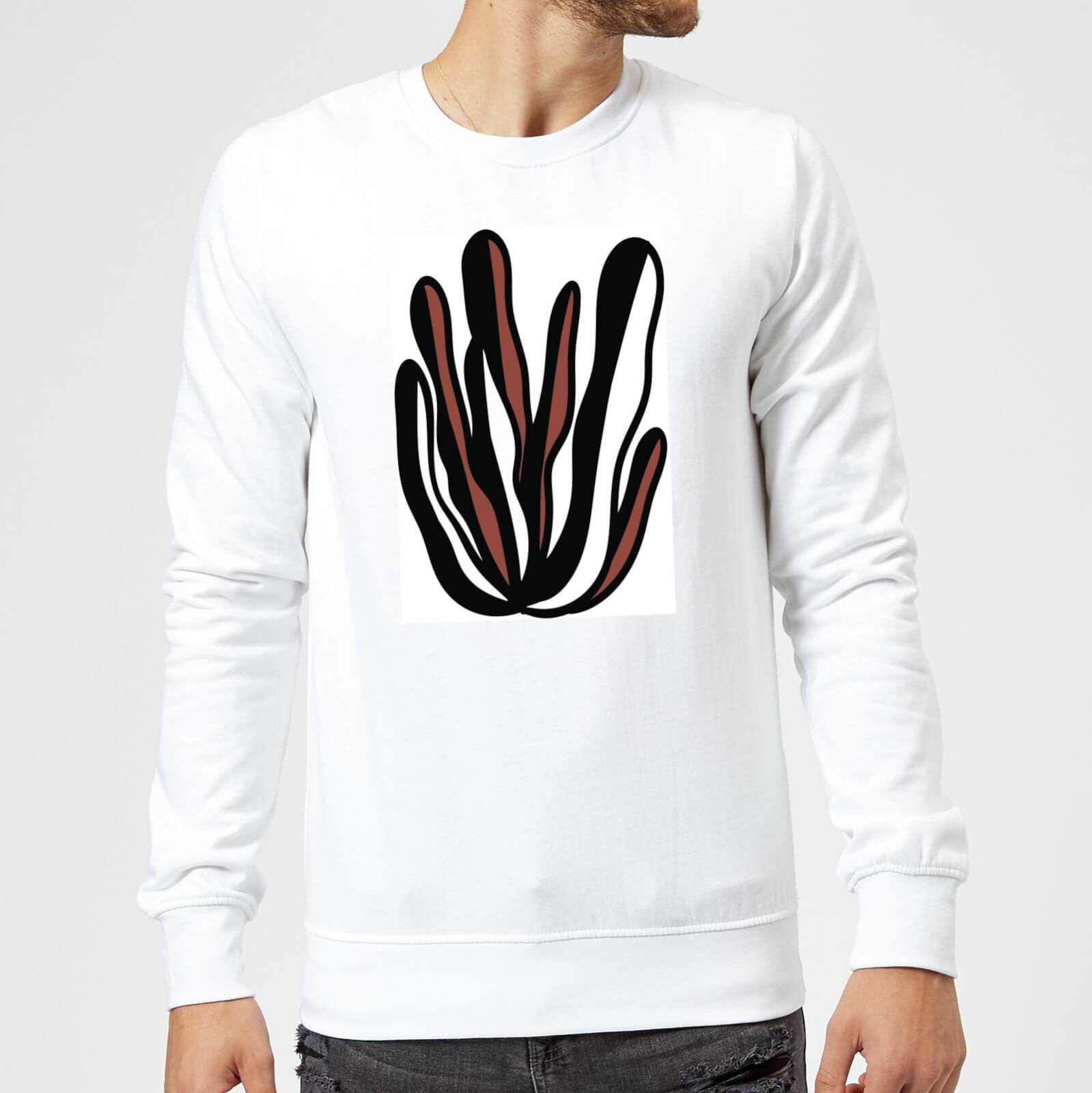 Candlelight Native Stylised Bush Sweatshirt - White - S - White