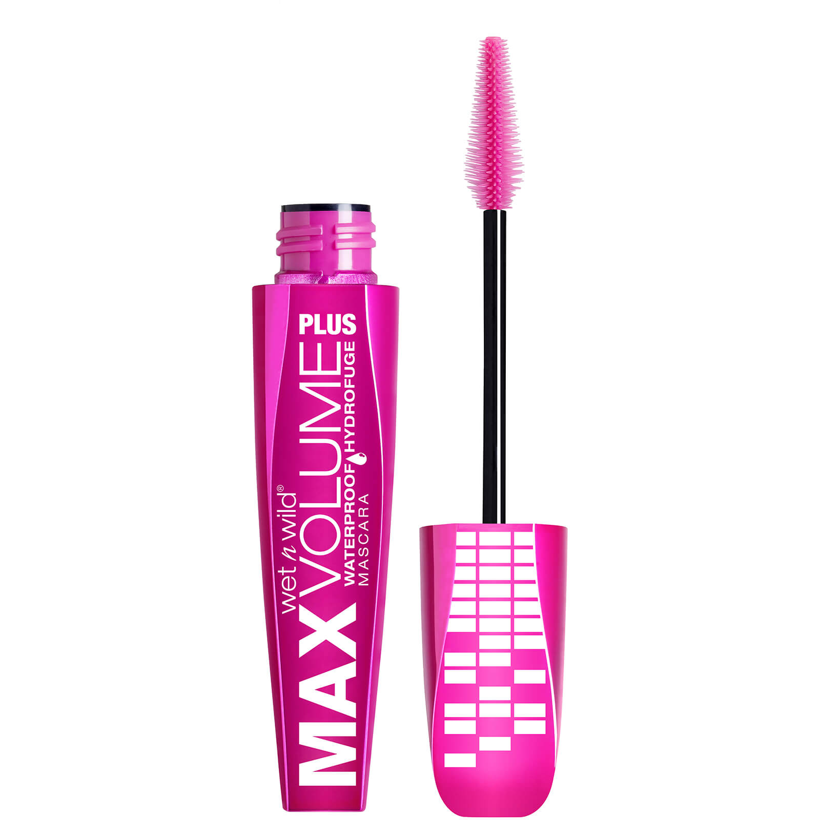 wet n wild Max Volume Plus Waterproof Mascara - Amp'd Black 8ml