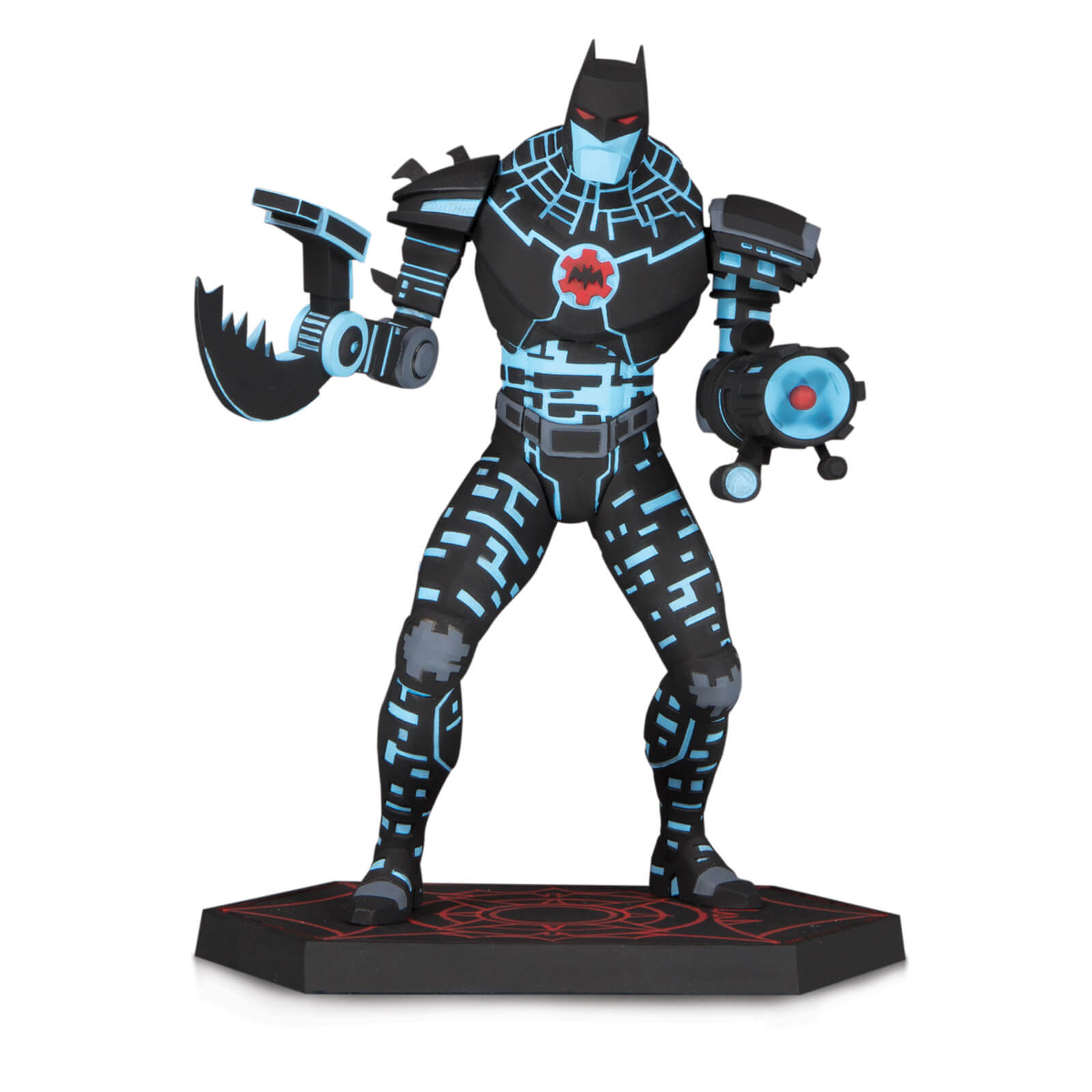 Dc machine. DC Collectibles Dark Nights Metal. Бэтмен убийственная машина. Бэтмен киборг металл. Бэтмен металл статуэтка.