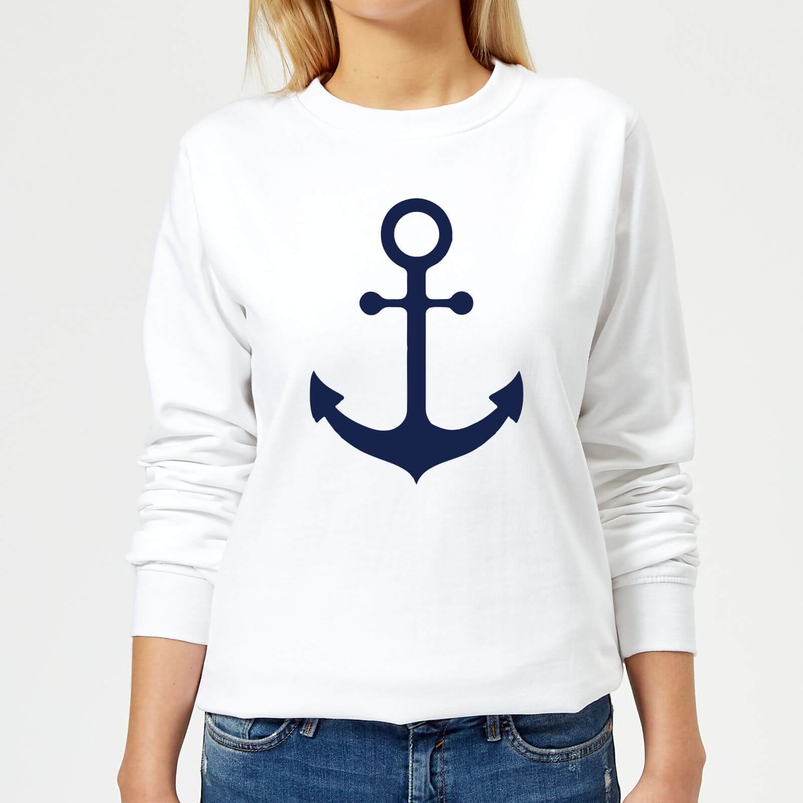 Candlelight Anchor Women's Sweatshirt - White - XS - White