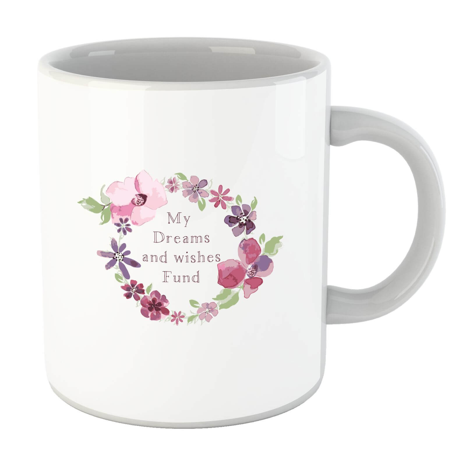 My Dreams And Wishes Fund Floral Ring Mug