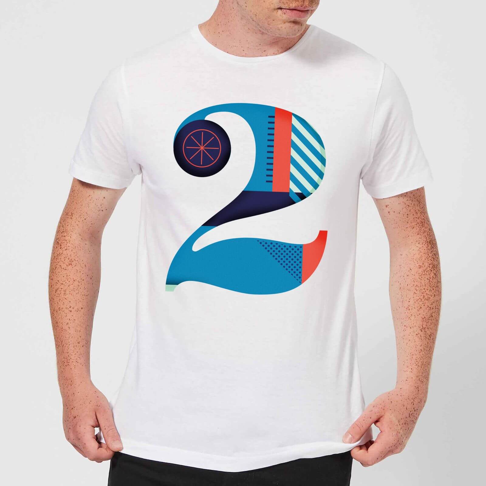 2 Men's T-Shirt - White - M - White