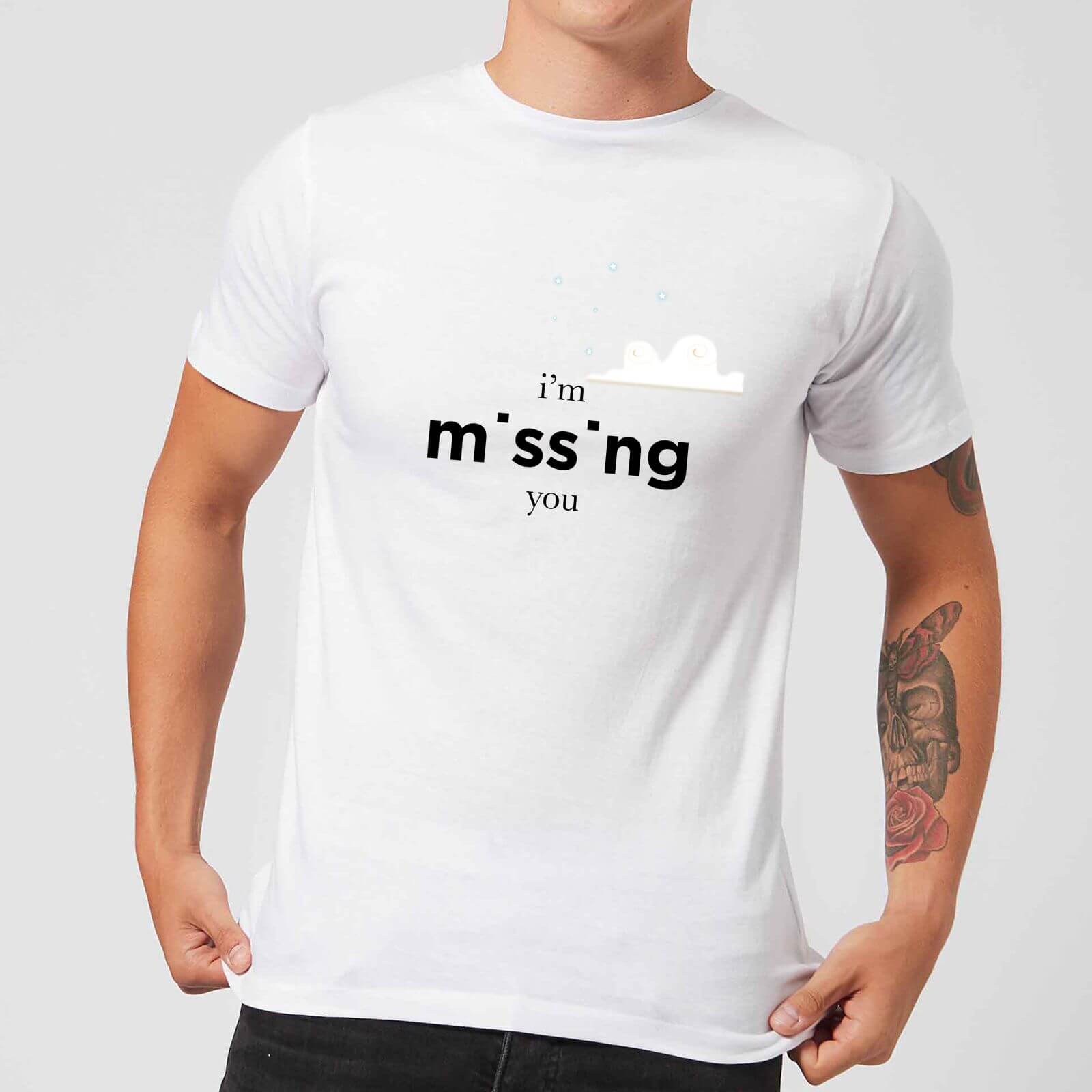 I'm Missing You Men's T-Shirt - White - S - White