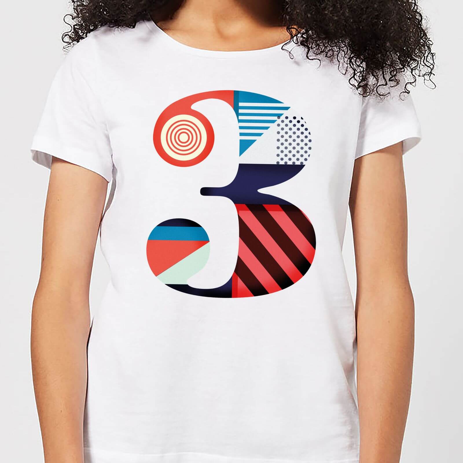 3 Women's T-Shirt - White - S - White