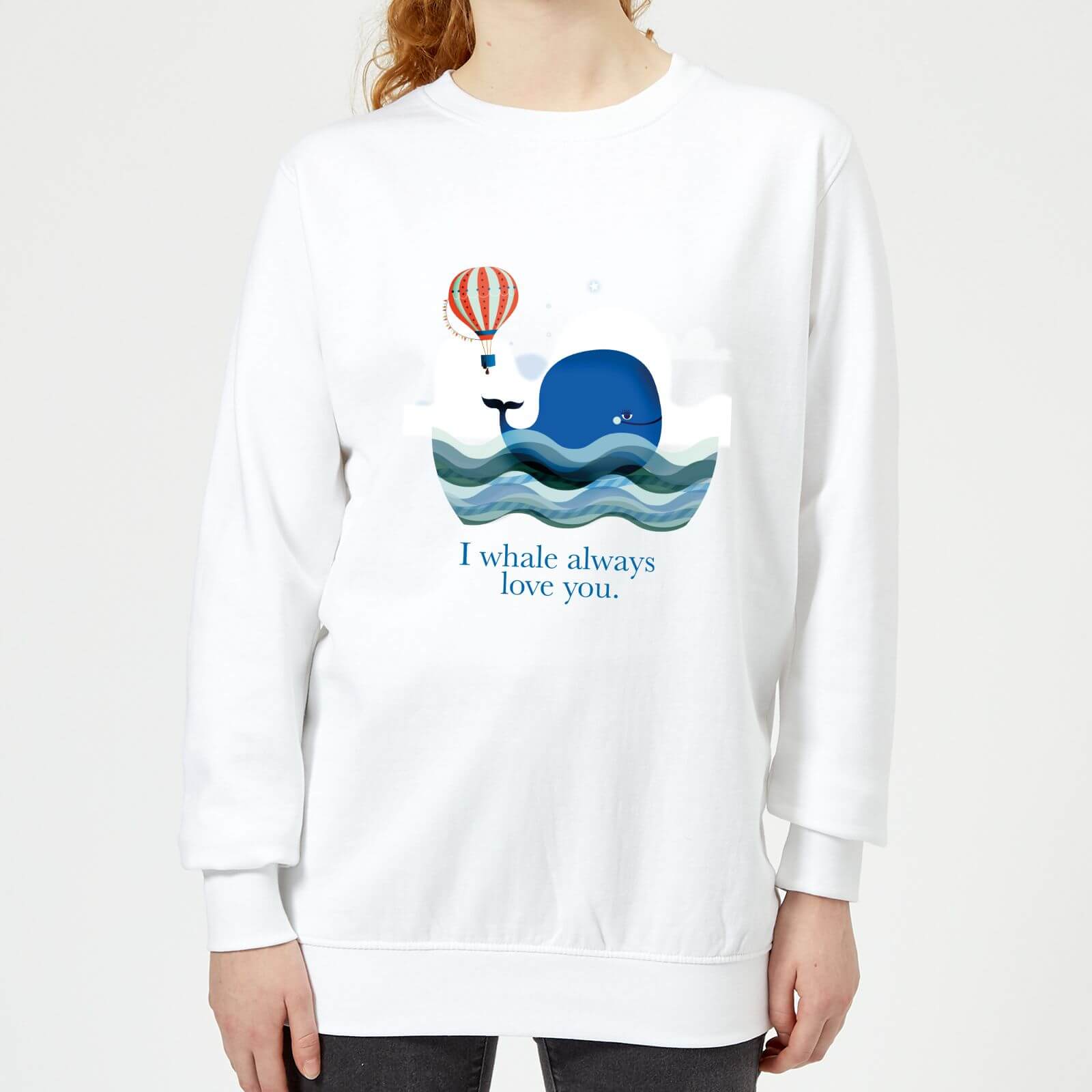 I Whale Always Love You Women's Sweatshirt - White - S - White