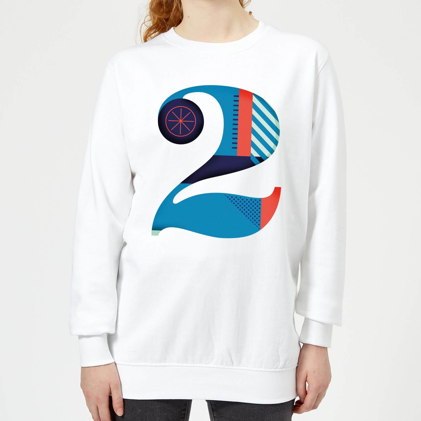 2 Women's Sweatshirt - White - XS - White
