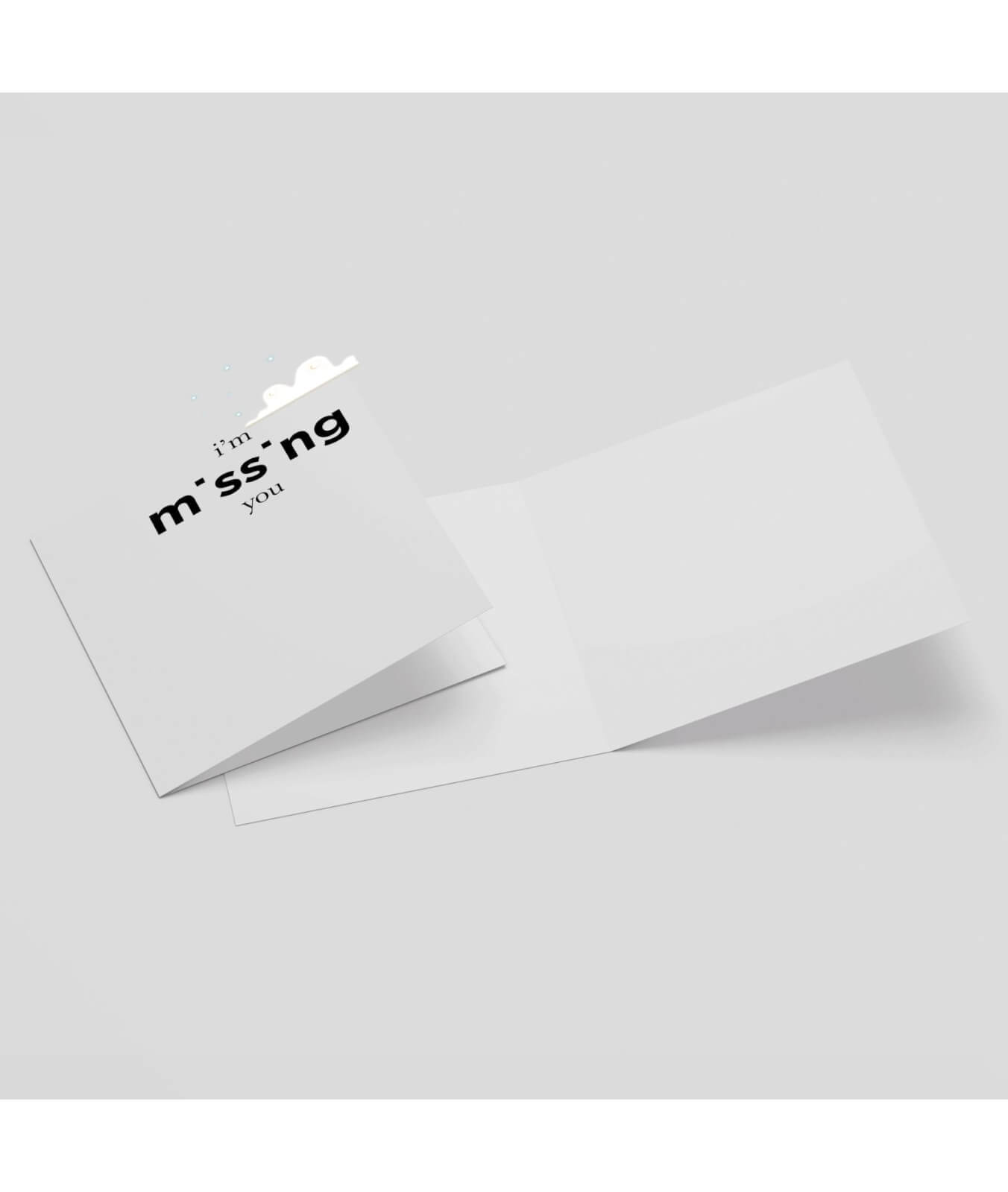 I'm Missing You Square Greetings Card (14.8cm x 14.8cm)