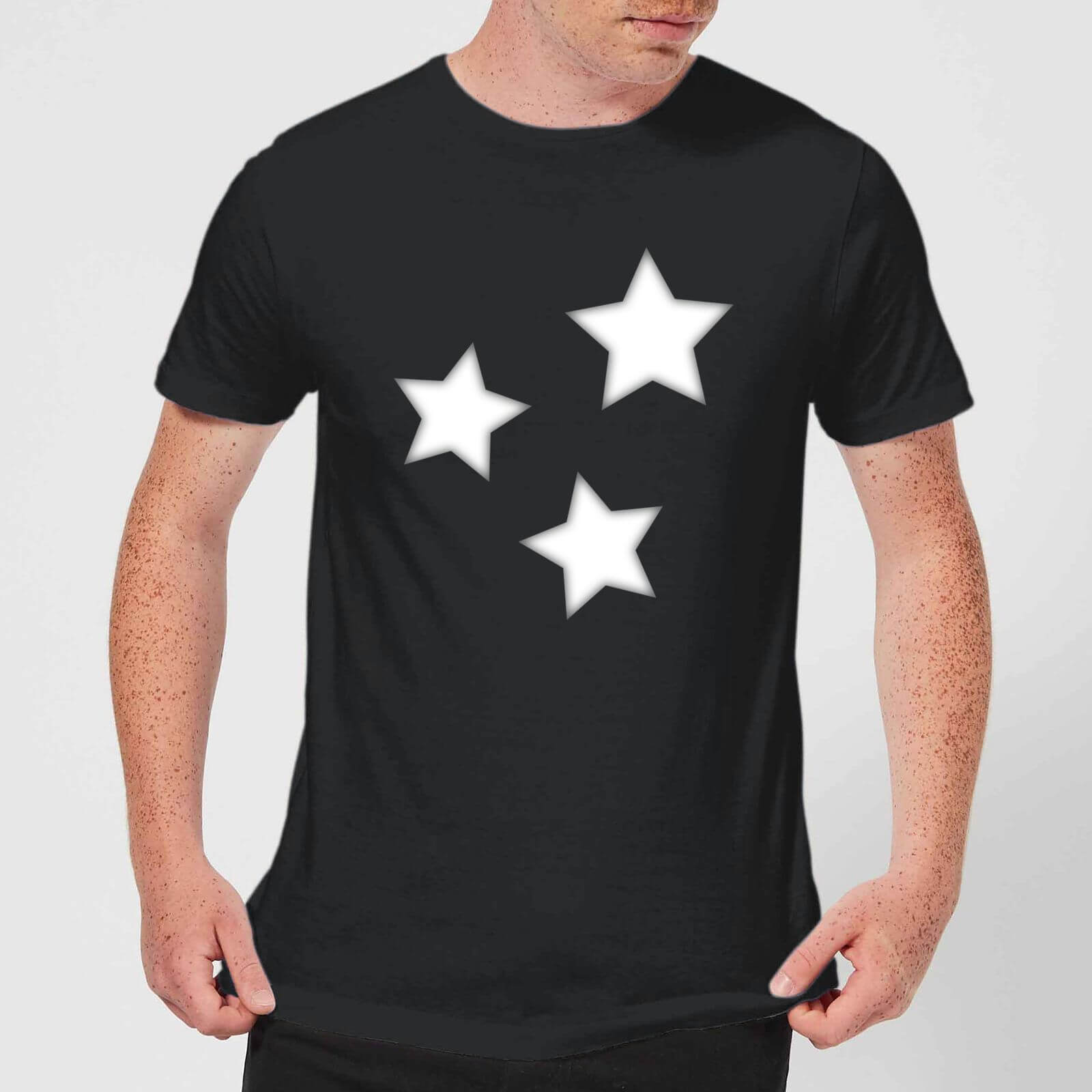 Stars Men's T-Shirt - Black - XS - Black
