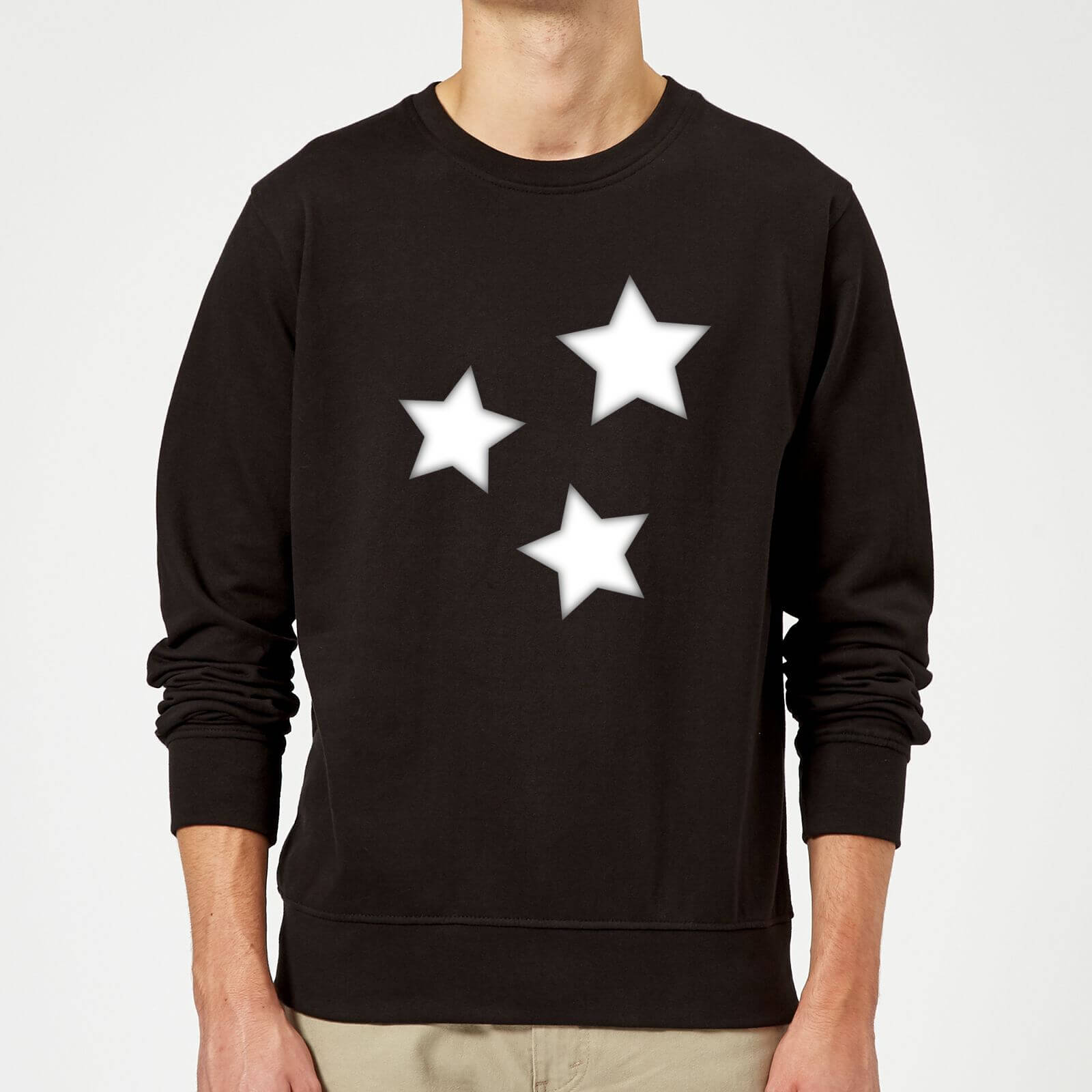 Stars Sweatshirt - Black - 5Xl - Black