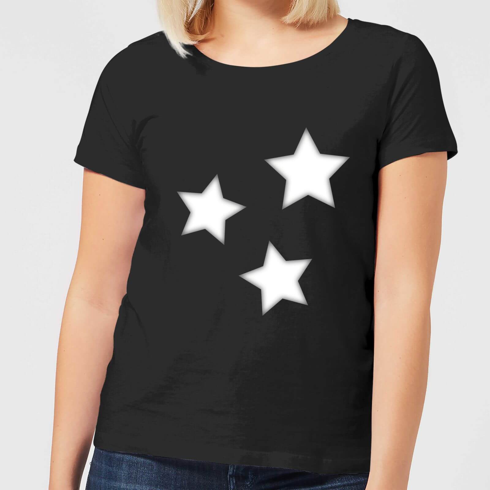 Stars Women's T-Shirt - Black - L - Black