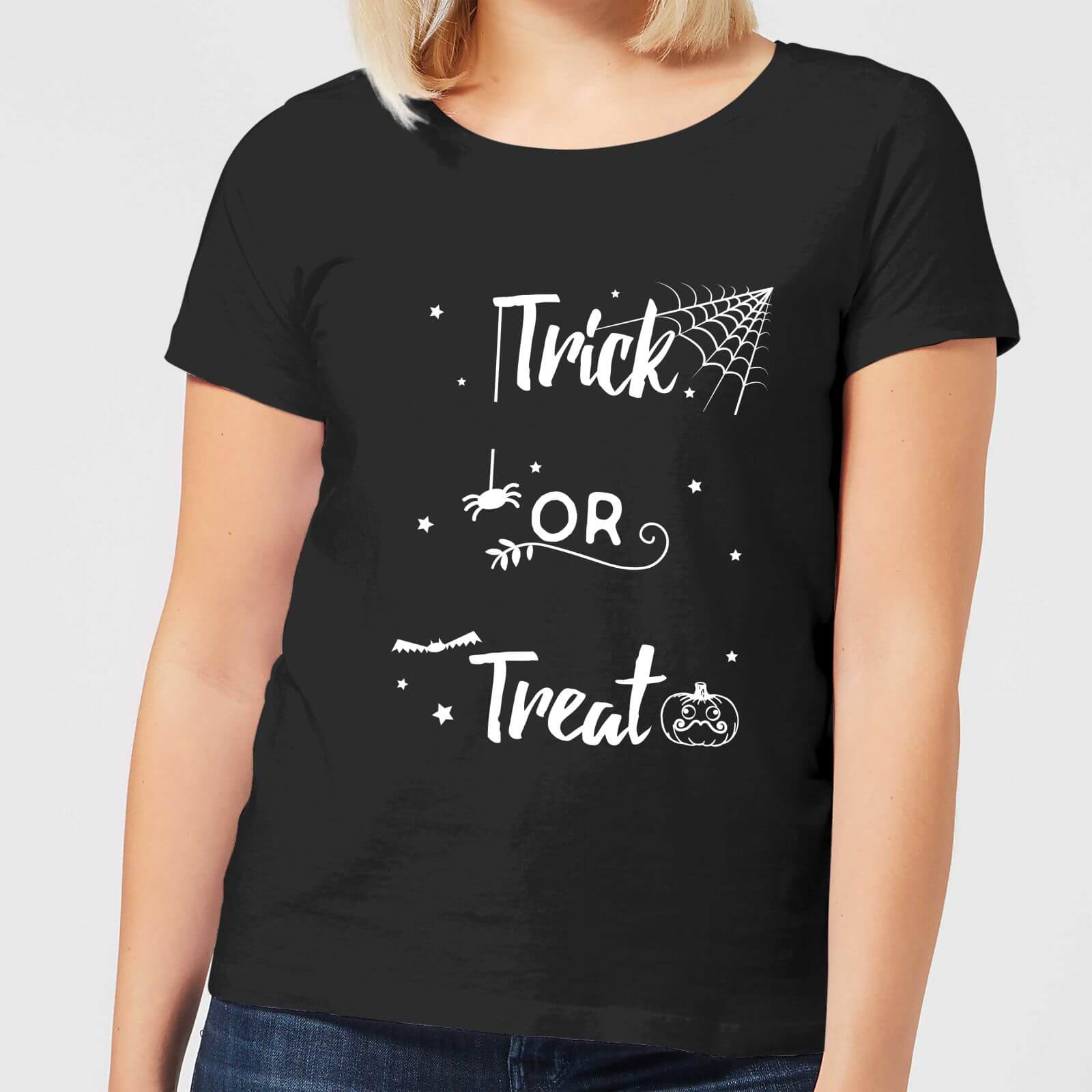 Trick Or Treat Spider Women's T-Shirt - Black - S - Black