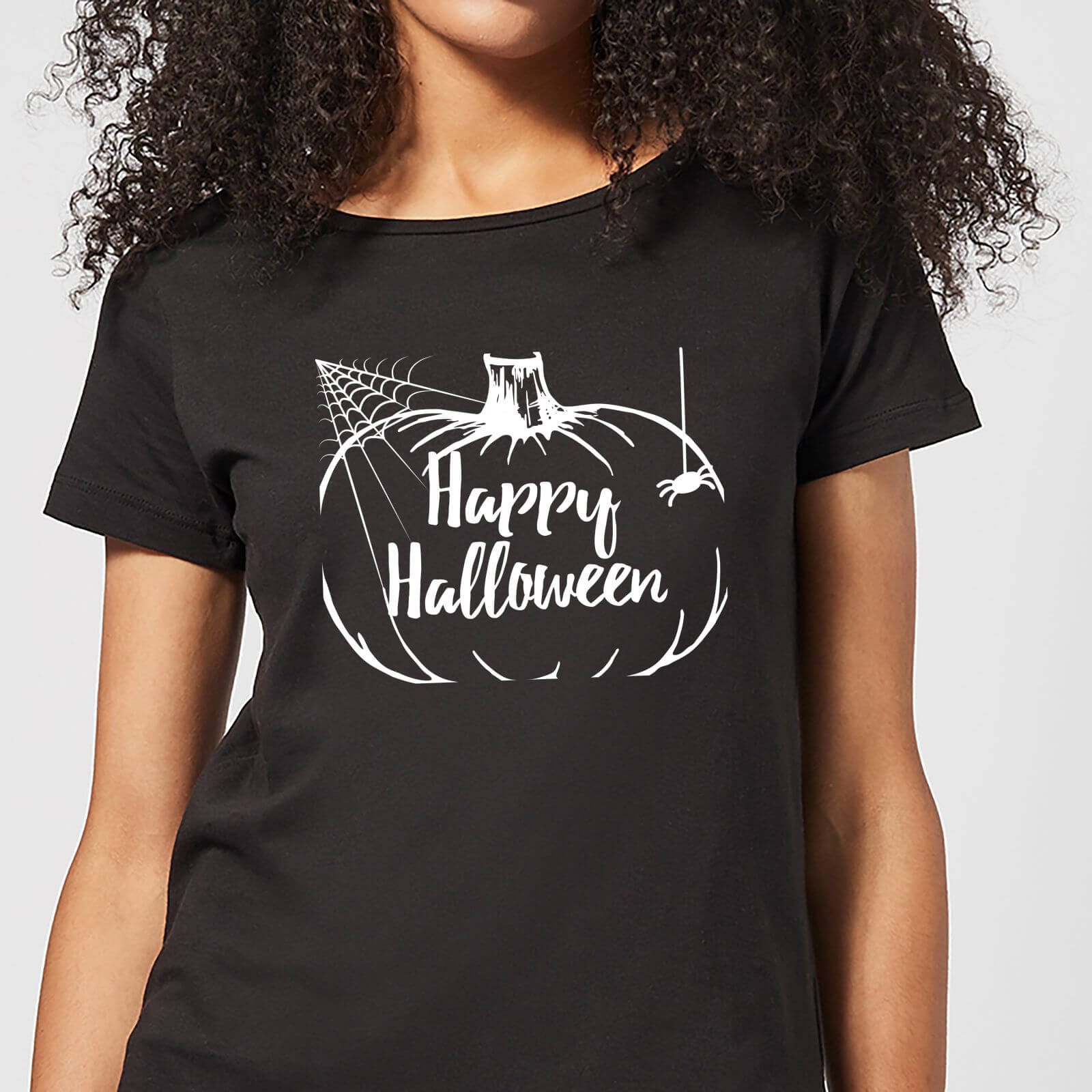 Happy Halloween Pumpkin Women's T-Shirt - Black - S - Black