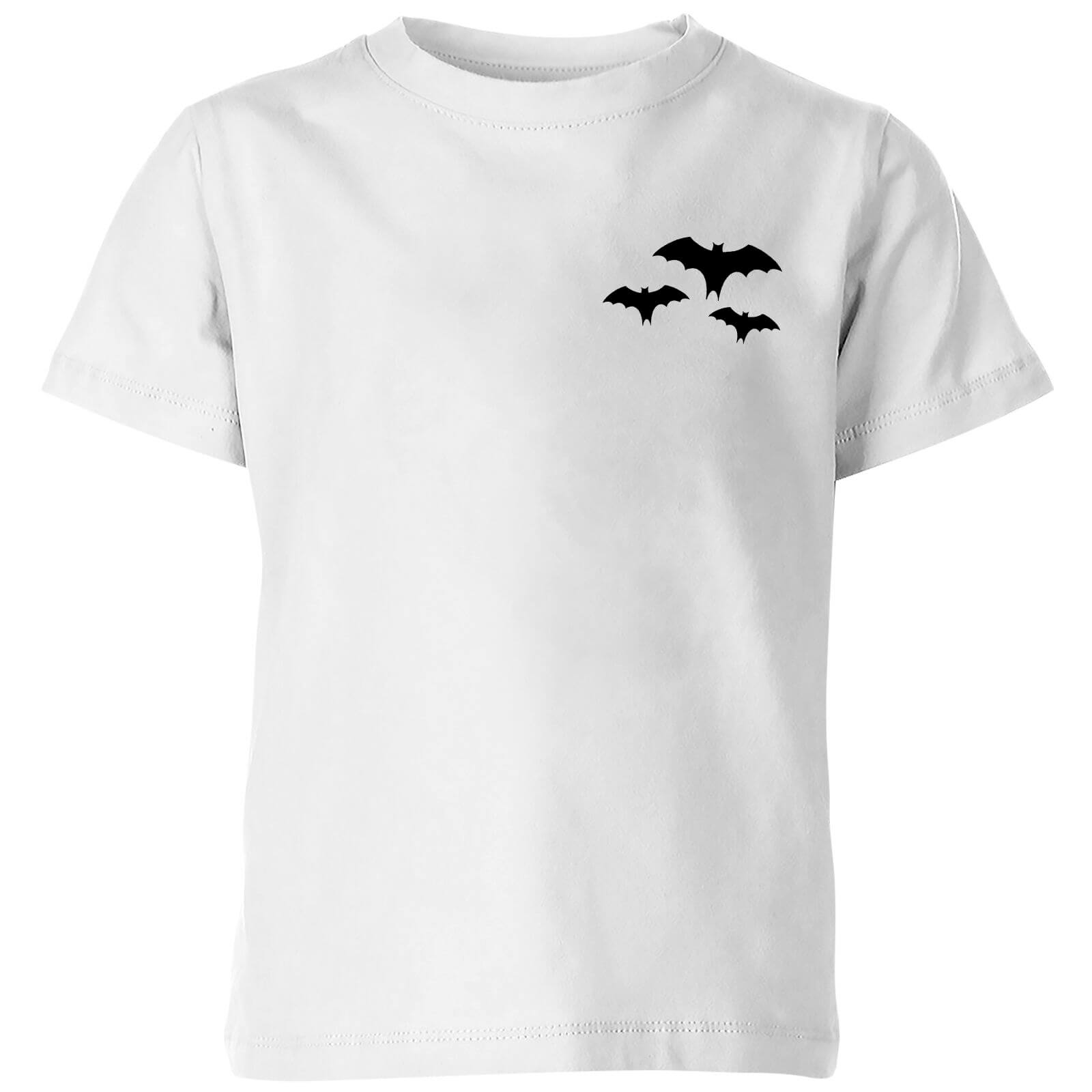 Halloween Three Bats Kids' T-Shirt - White - 3-4 Years