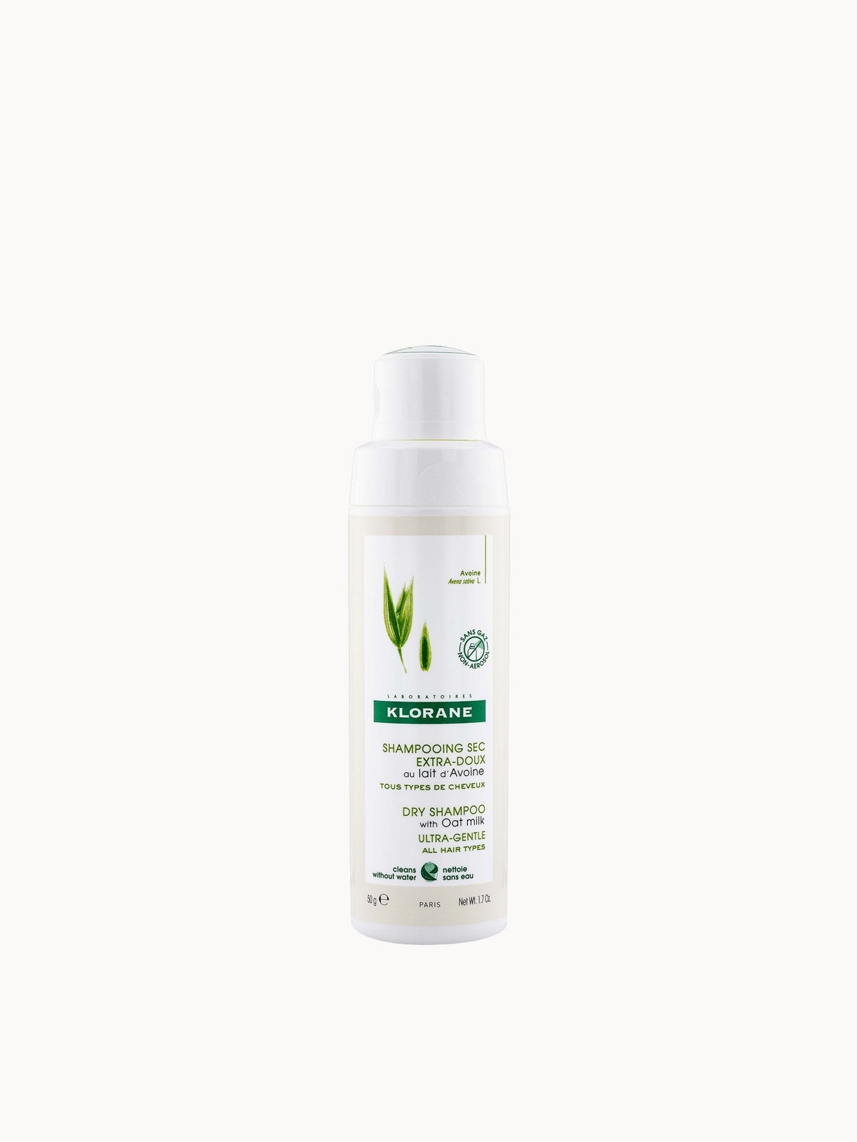 KLORANE Eco-Friendly Dry Shampoo with Oat Milk for All Hair Types 50g