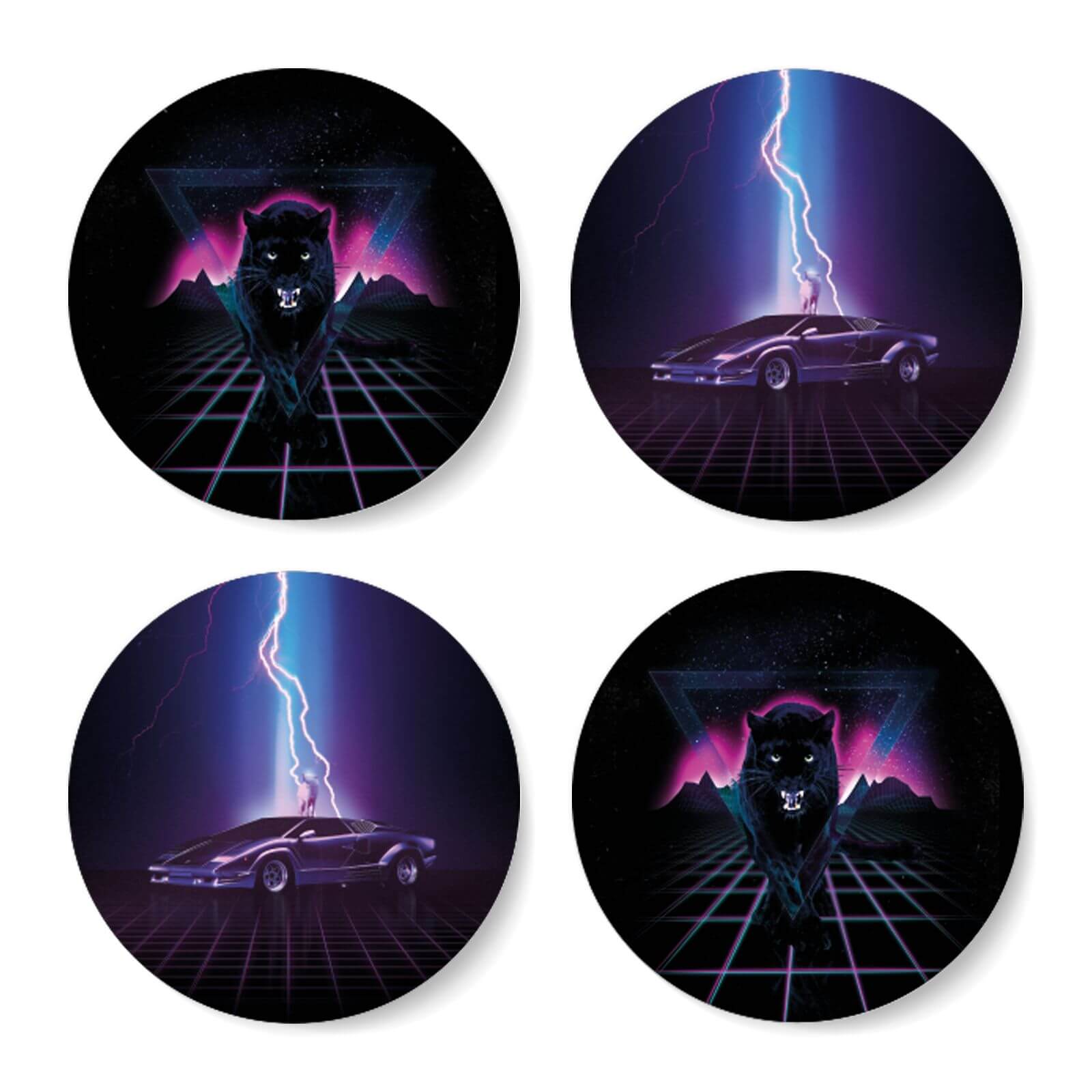 Retro Coaster Set Coaster Set