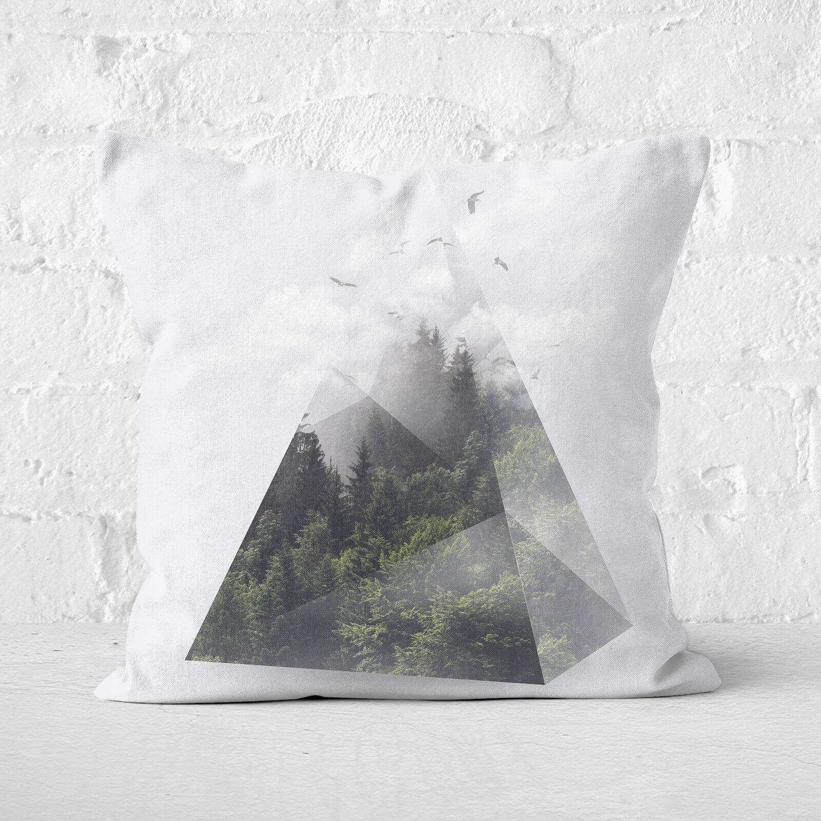 Forest Triangle Cushion Square Cushion - 60x60cm - Soft Touch