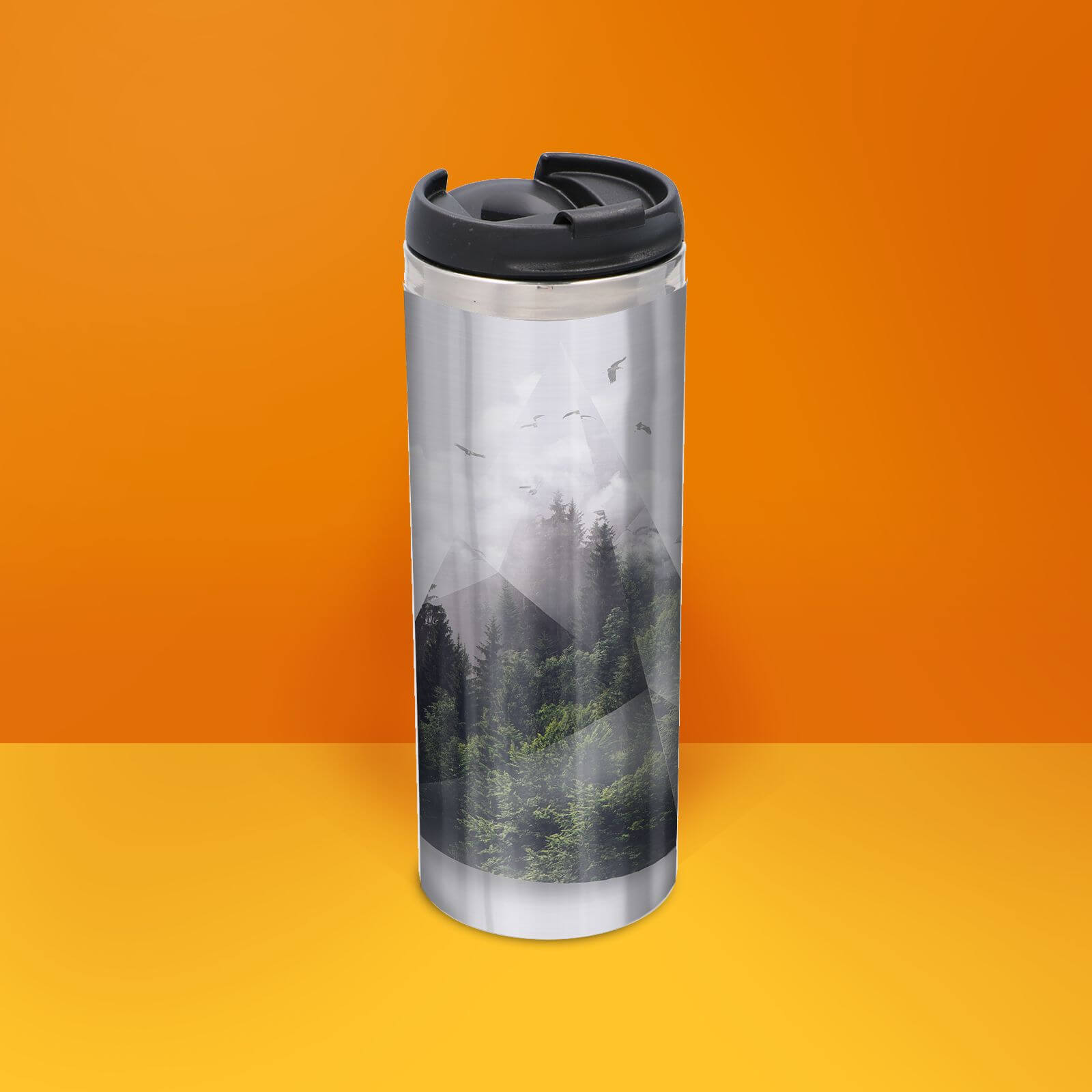 Forest Triangle Thermo Insulated Travel Mug