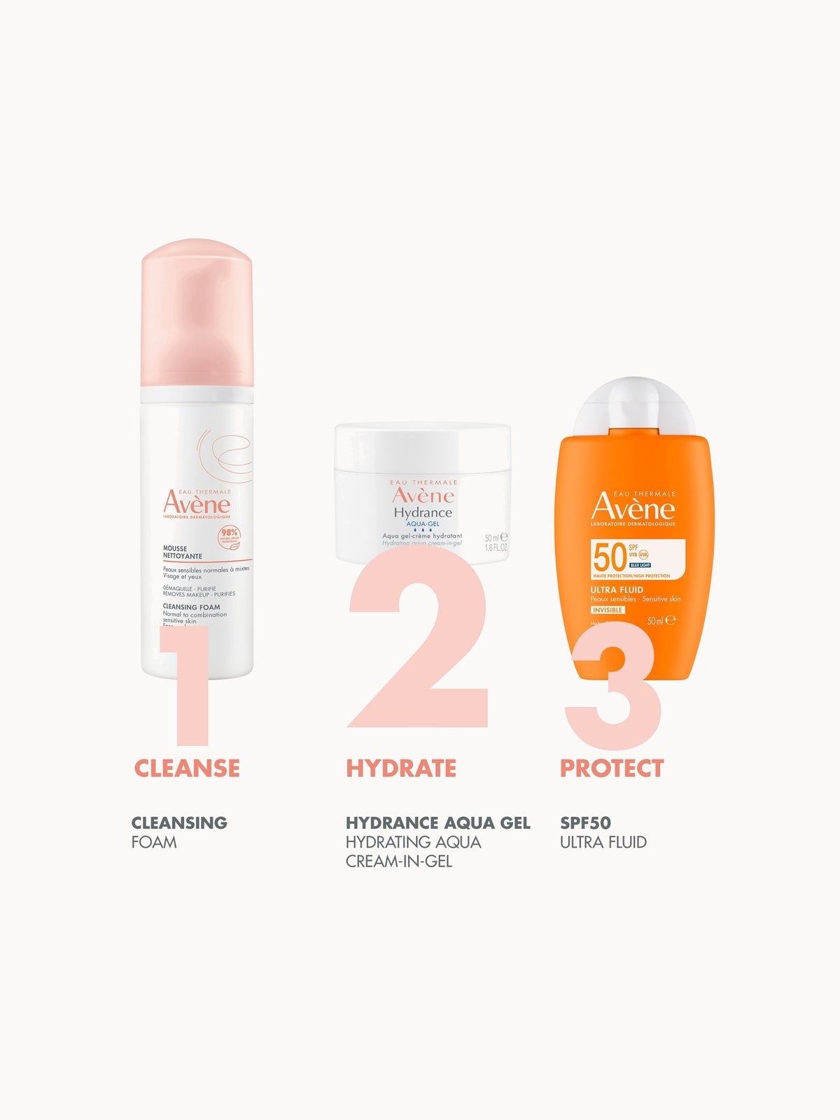 Avène Hydrance Aqua-Gel Moisturiser for Dehydrated Skin 50ml 4