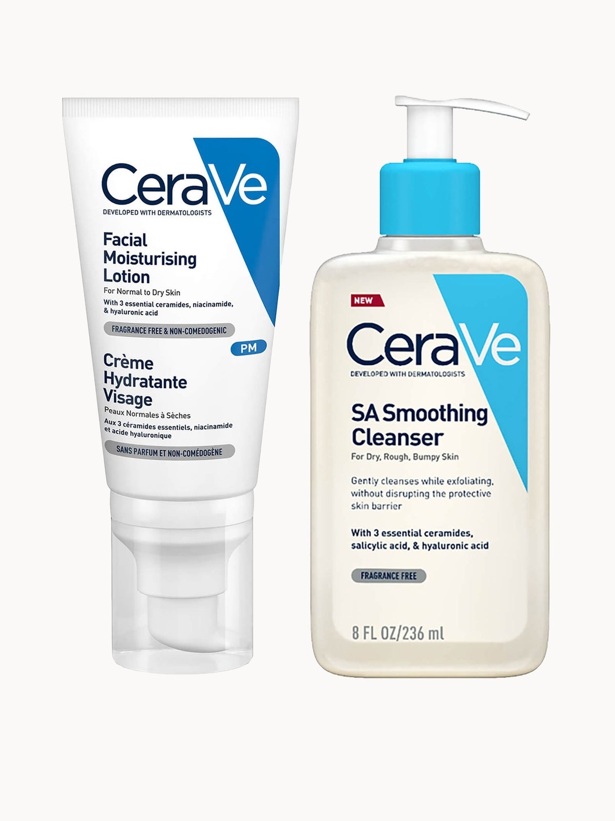 CeraVe Smoothing Skin Night Time Bundle