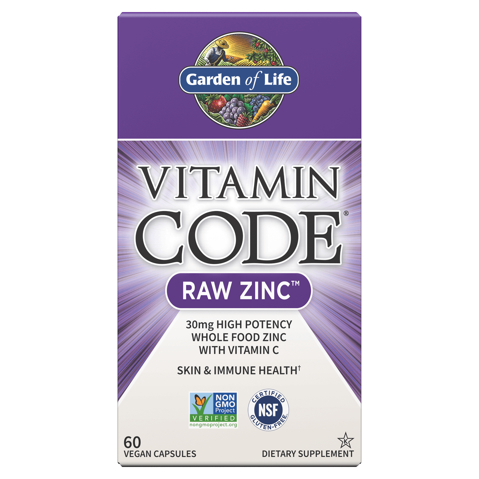 Vitamine Code Raw Zink 60 Capsules Garden Of Life Nl