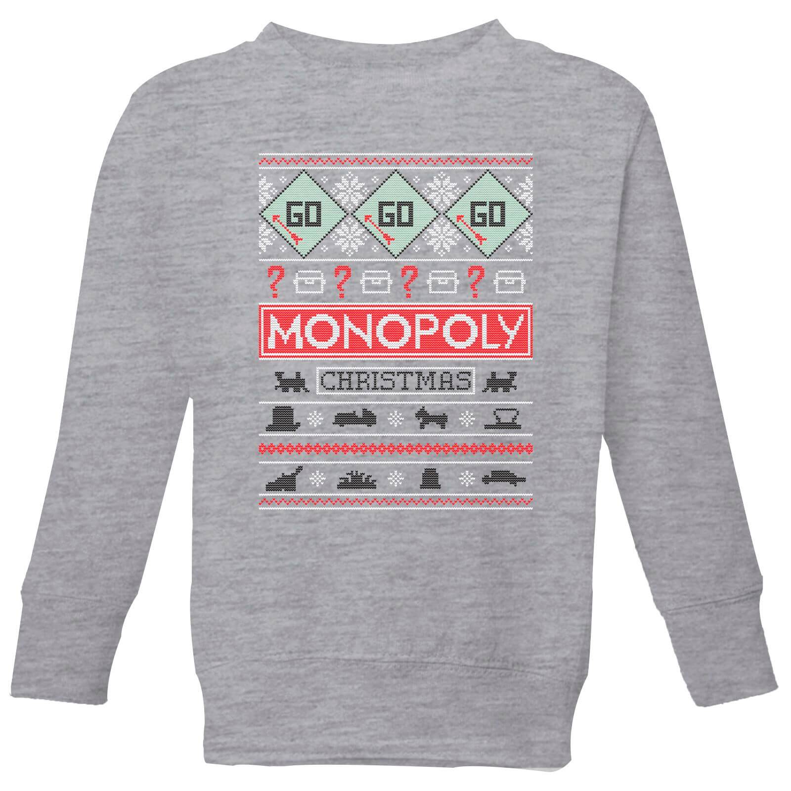 Monopoly Enfant Christmas Sweat - Gris