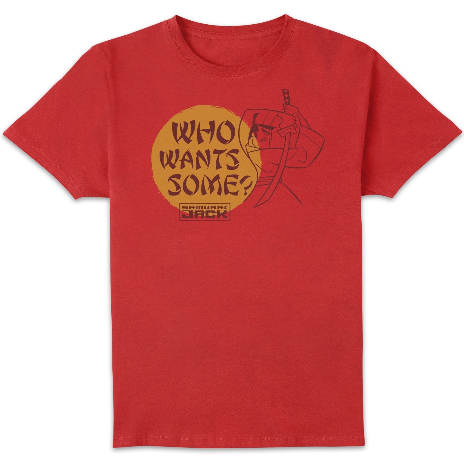 Samurai Jack Who Wants Some Men's T-Shirt - Red - S
