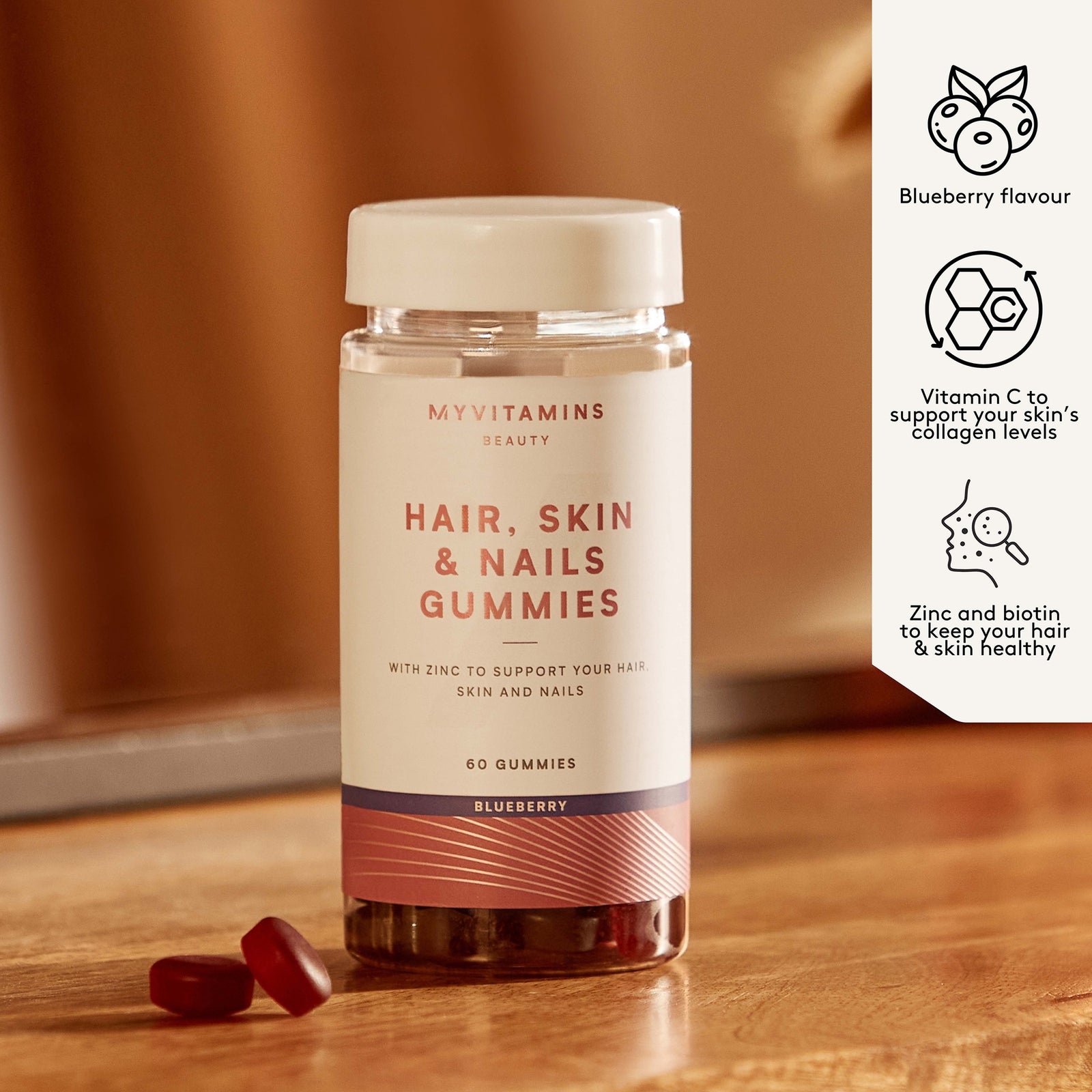 Sugar Free Gummies Bundle - Sugar Free Multivitamin, Strawberry - Sugar Free Hair, Skin & Nails, Strawberry - Image 3