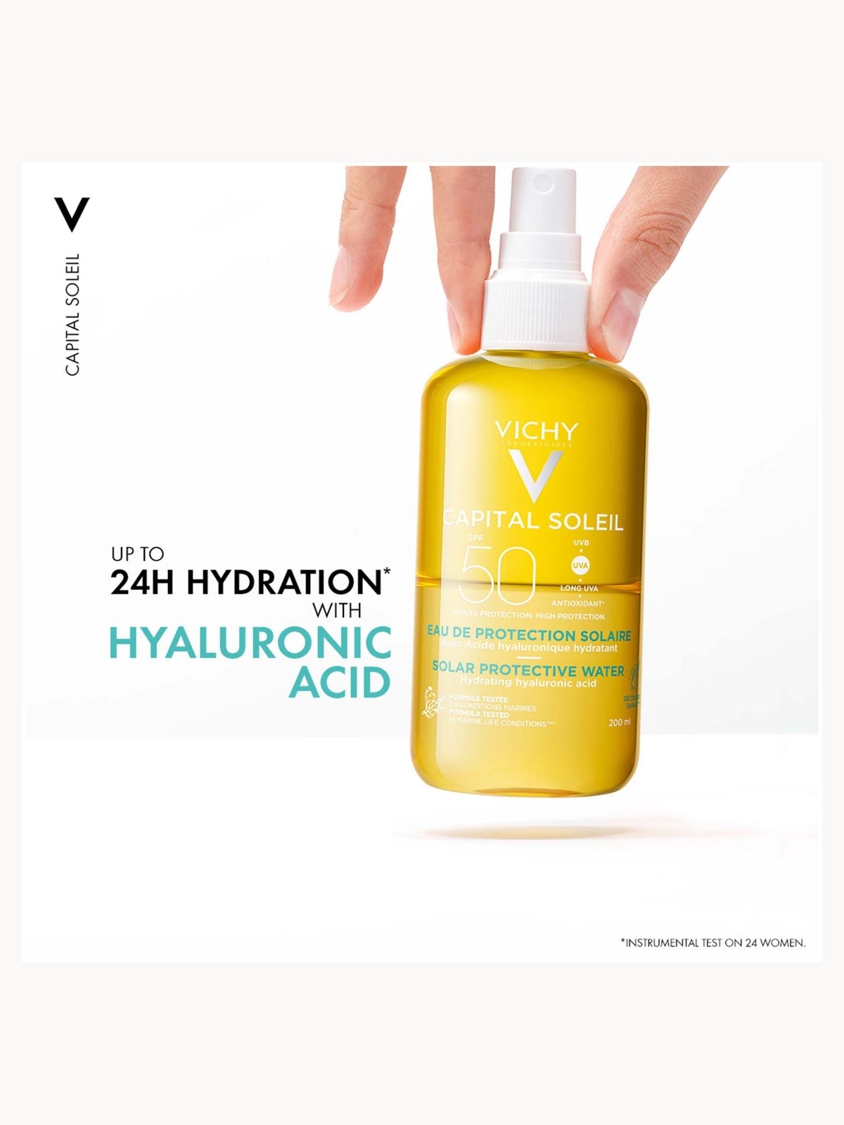 VICHY Capital Soleil Solar Protective Water Hydrating SPF50 200ml 2