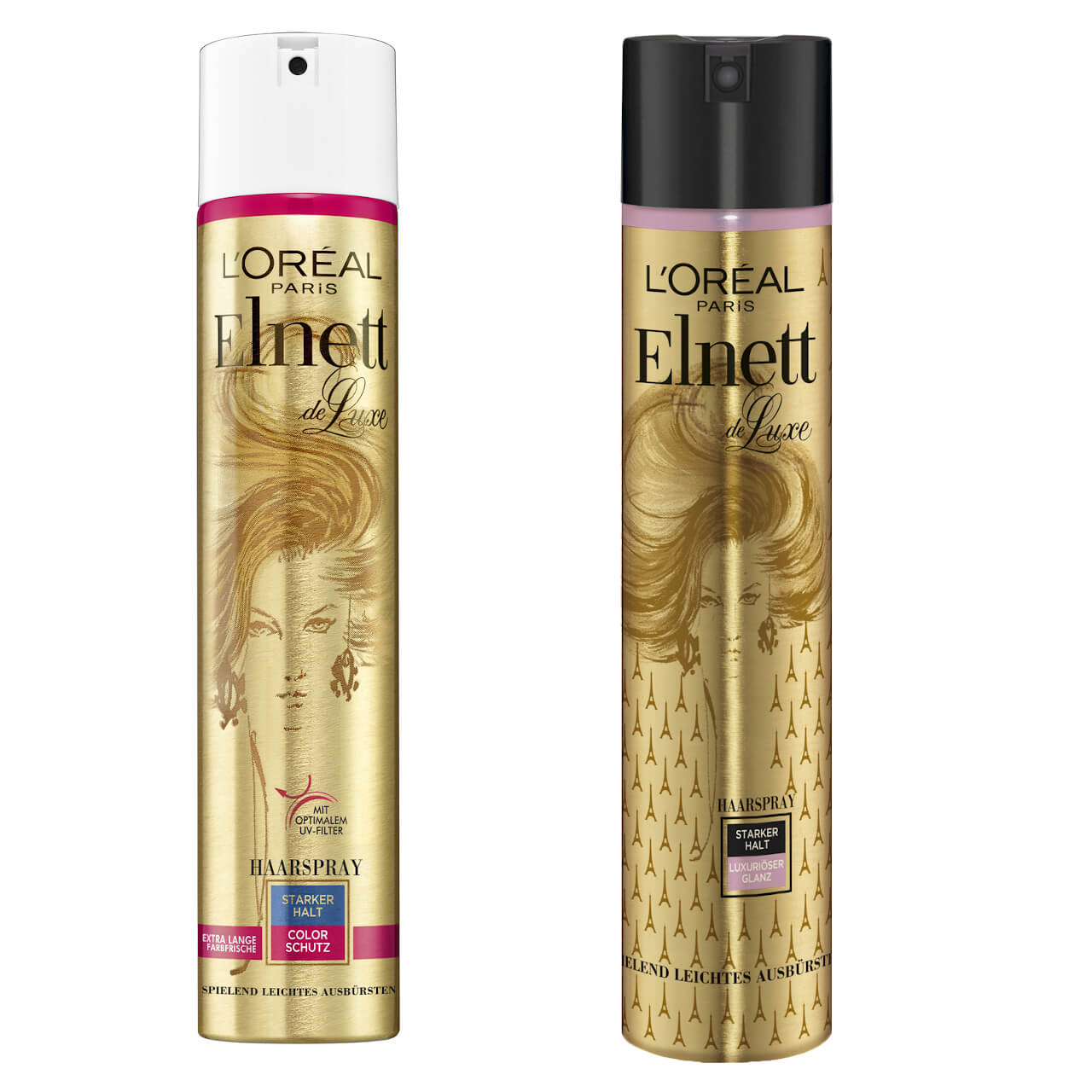 elnett l oreal paris haarspray leuchtkraft luxurioser glanz color schutz