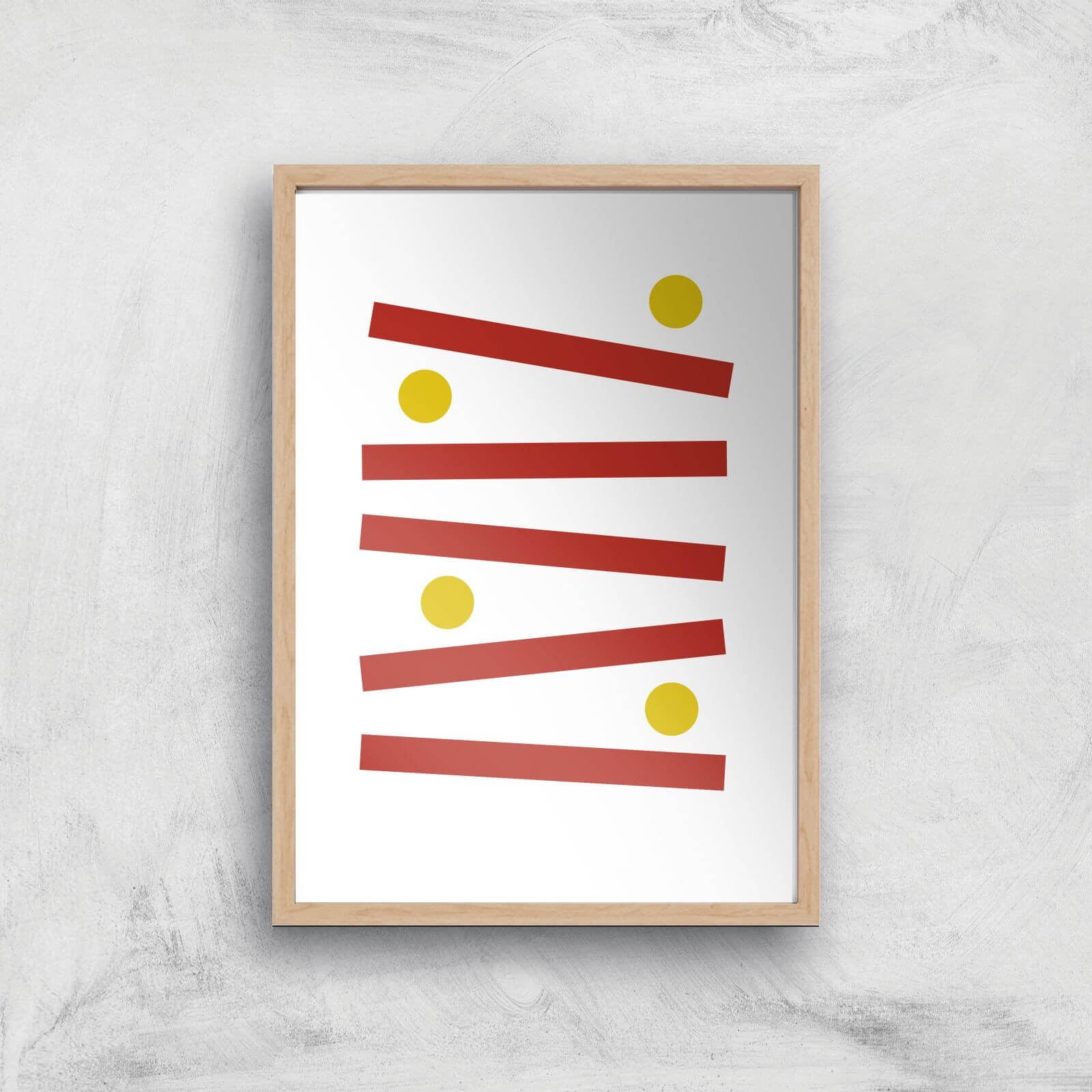 Levels Gaming Art Print - A3 - Wood Frame