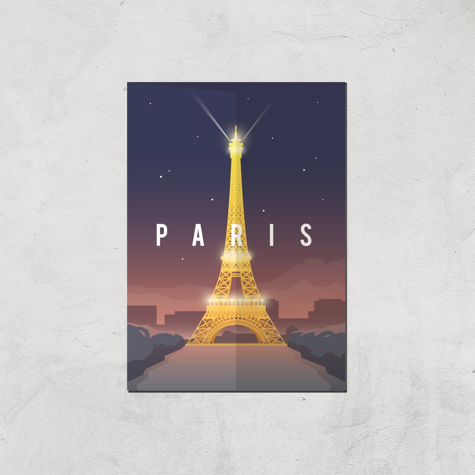 Visit... Paris Giclée Art Print - A4 - Print Only