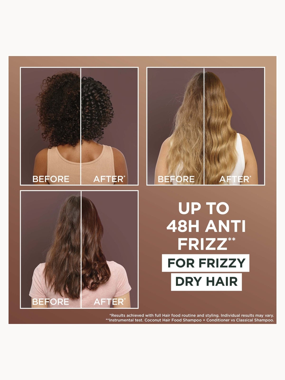 Garnier Ultimate Blends Smoothing Hair Food Coconut Shampoo For Frizzy Hair 350ml 2