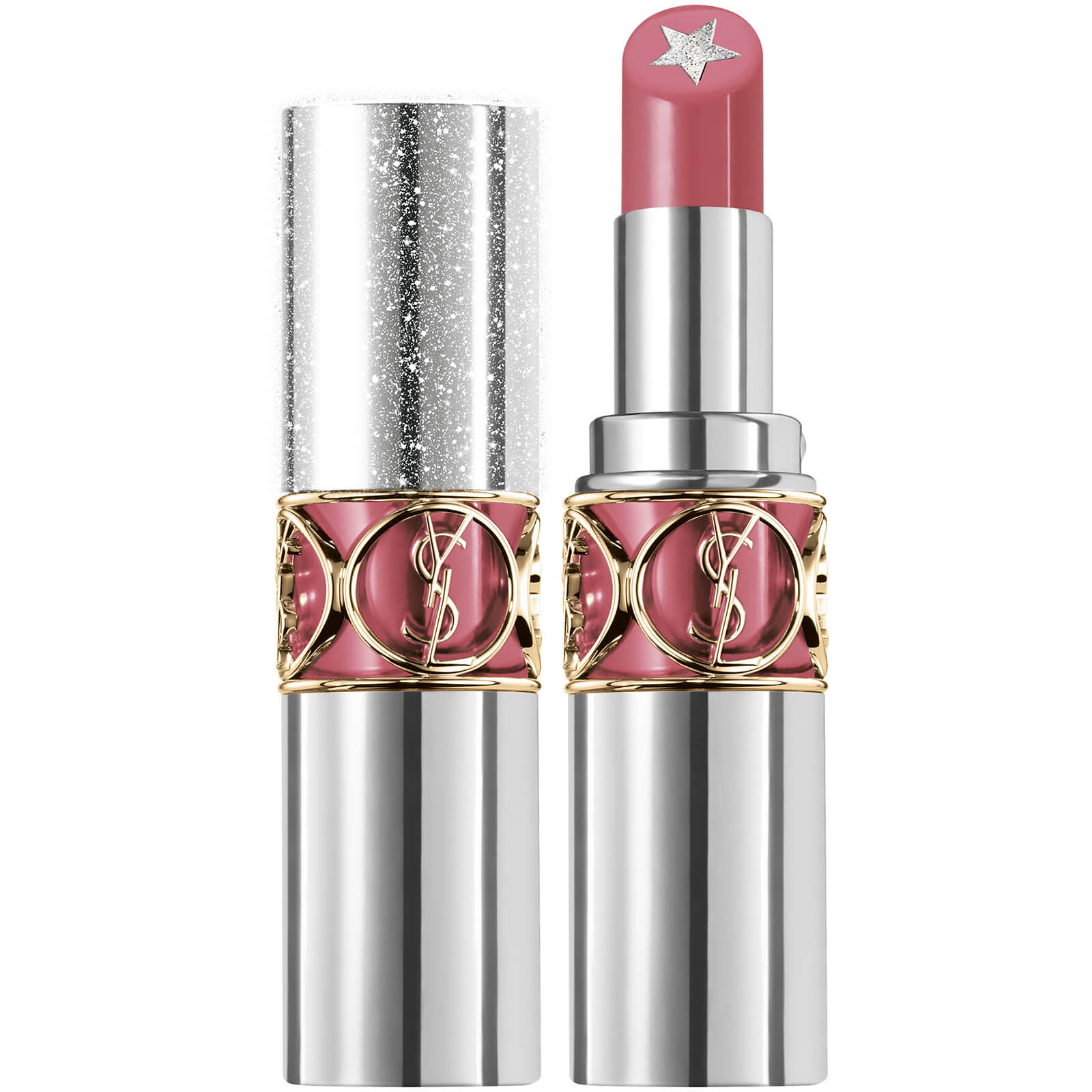 Yves Saint Laurent Rouge Volupté Shine Rock'n Shine Lipstick 4ml (Various Shades) - 10- Pink Bass