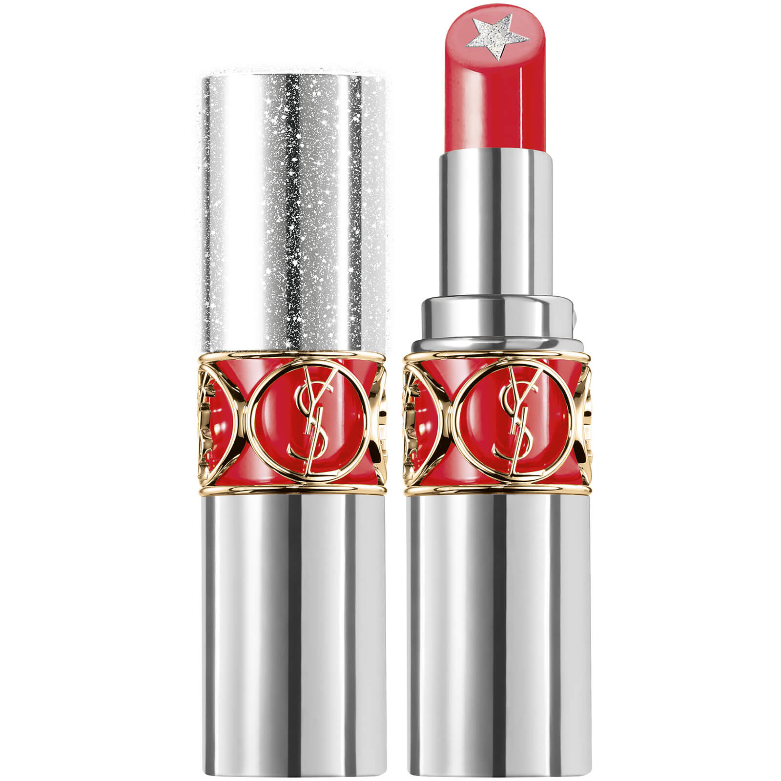 Yves Saint Laurent Rouge Volupté Shine Rock'n Shine Lipstick 4ml (Various Shades) - 5- Rocking Coral