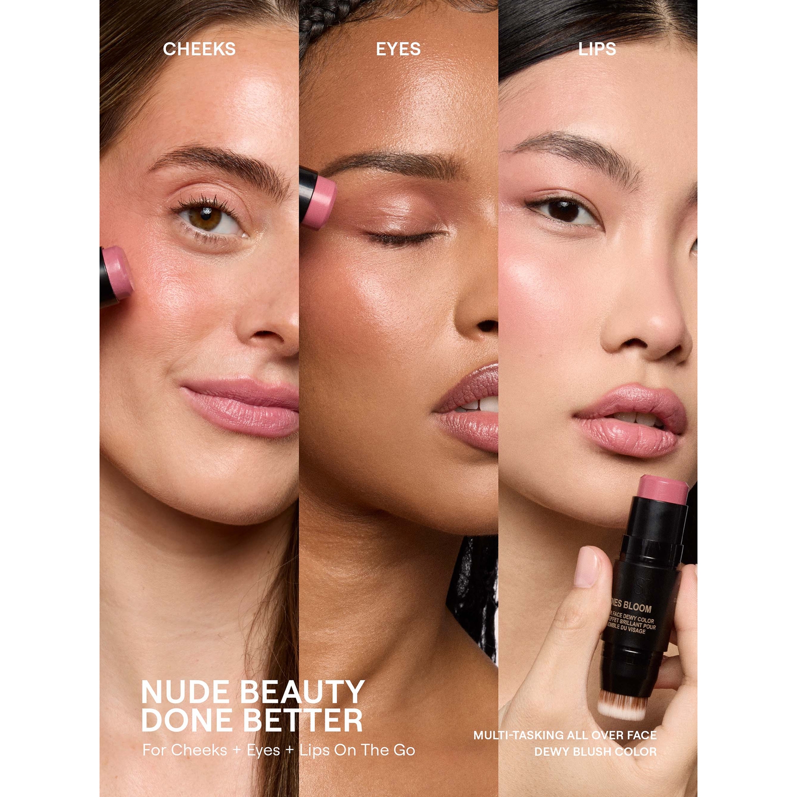 Thumbnail - NUDESTIX Nudies Bloom All Over Face Dewy Blush Colour 7g (Various Shades) - Poppy Girl