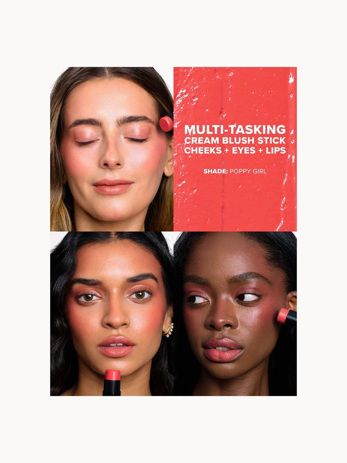 NUDESTIX Nudies Bloom All Over Face Dewy Blush Colour 7g (Various Shades) - Poppy Girl 2
